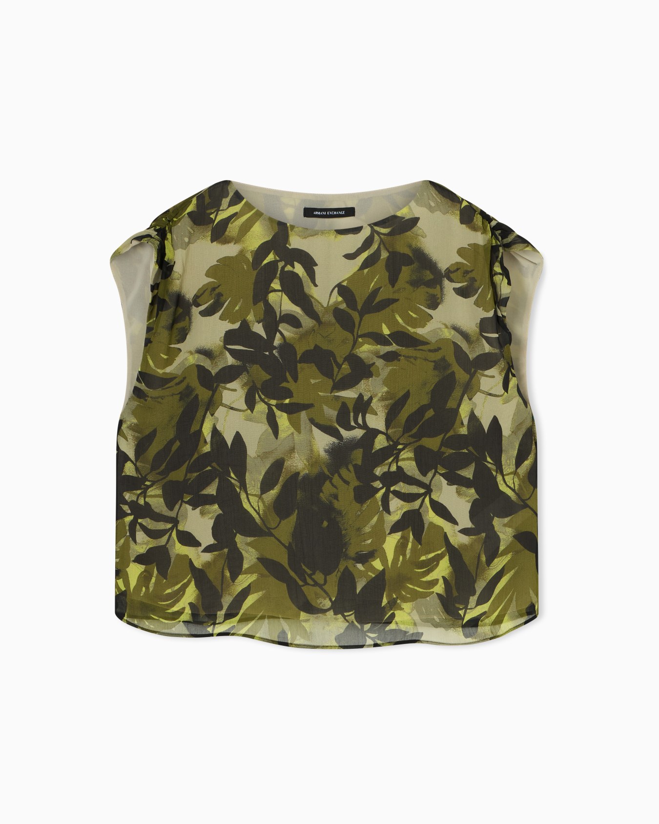 Printed Crinkle Viscose Top Diapositiva 0