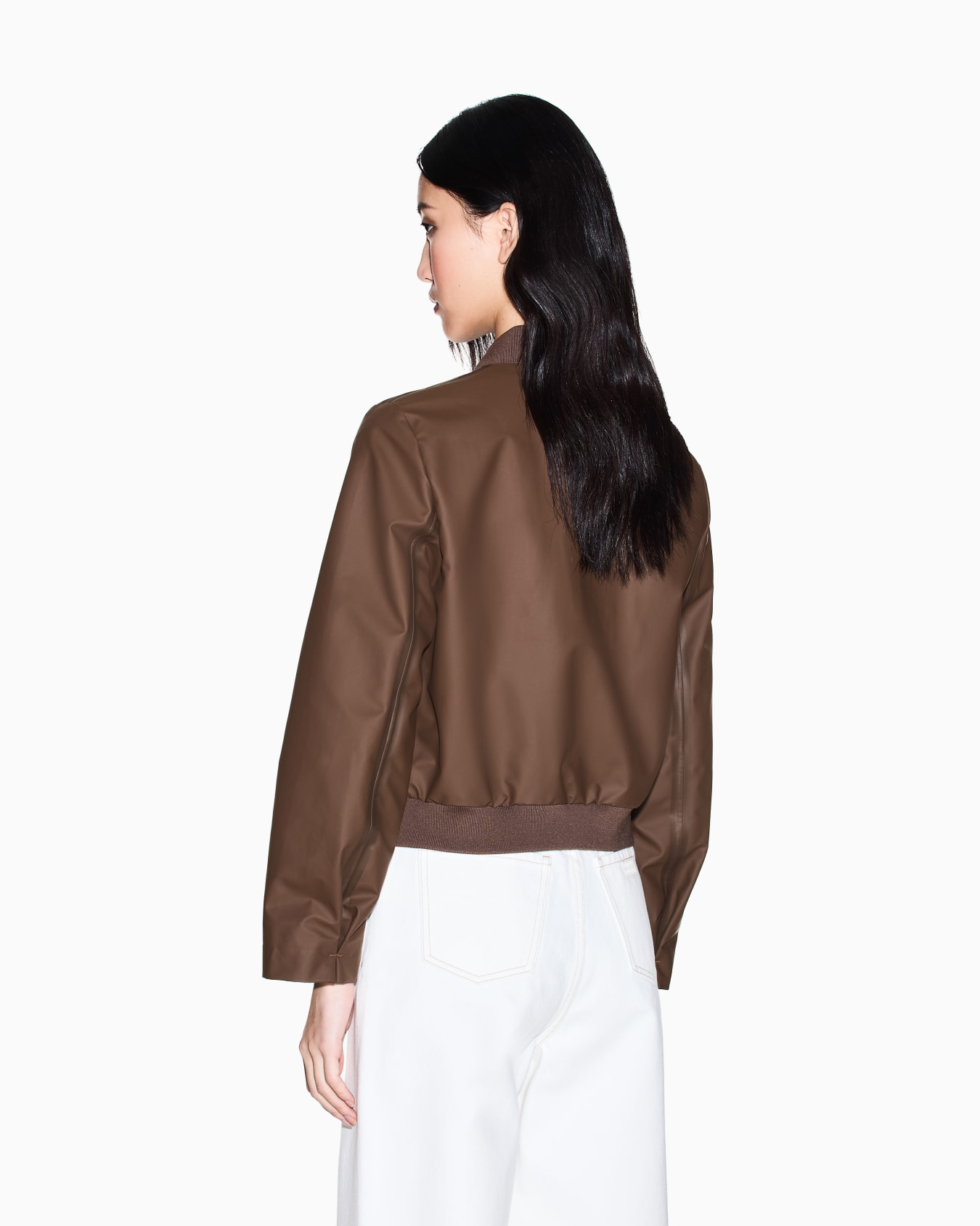 PUコーティングブルゾンジャケット スライドする 2