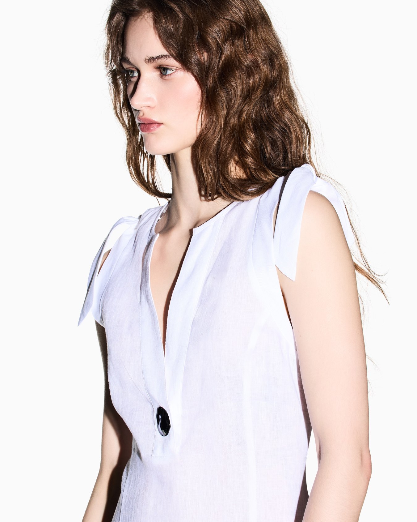 Short linen dress Slide 3