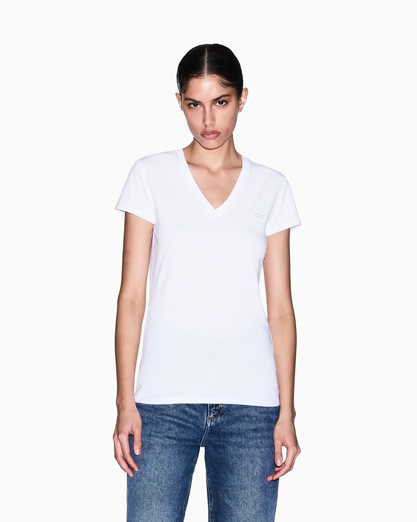 Slim fit Cotton T-shirt Diapositiva 3