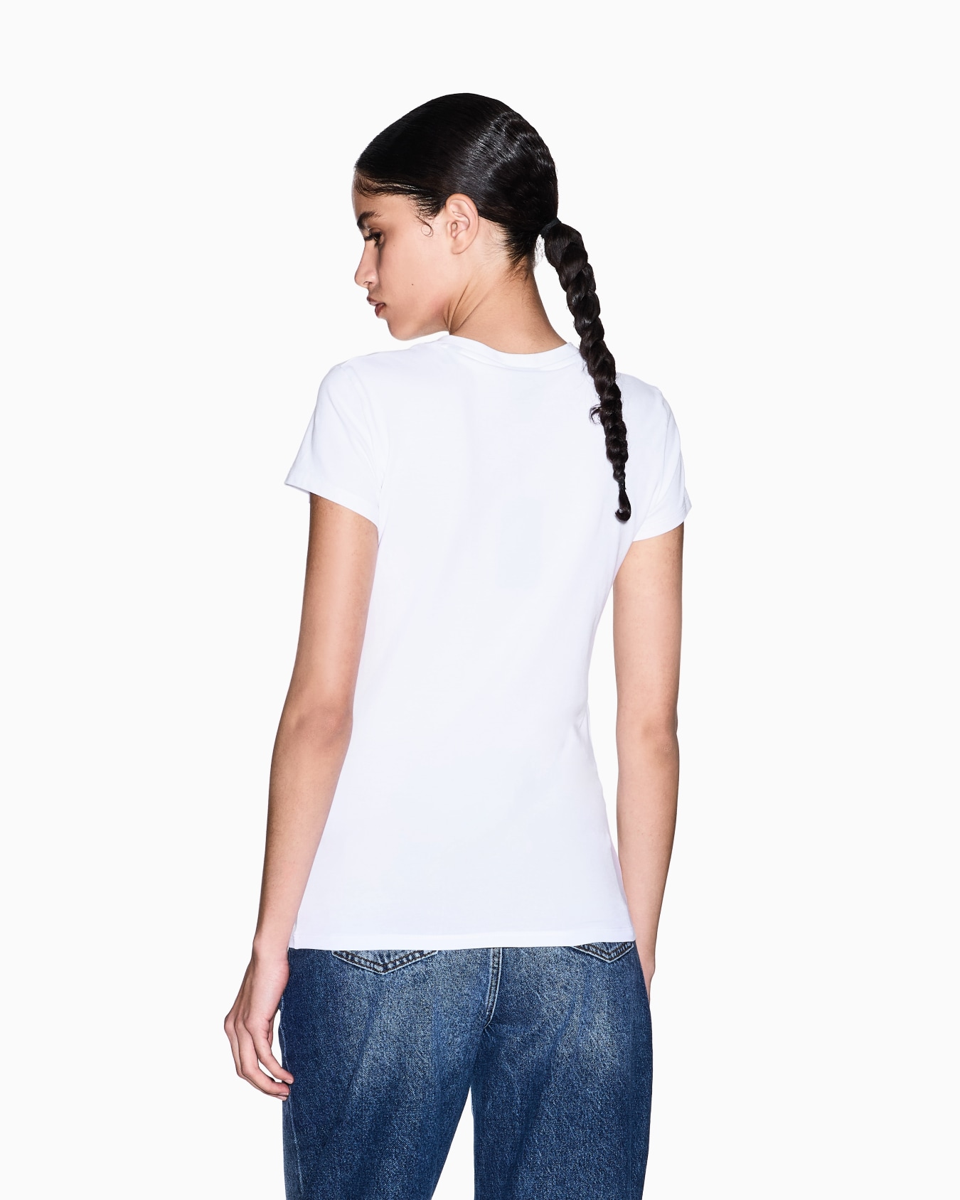 ハートロゴ 半袖VネックTシャツ スライドする 2