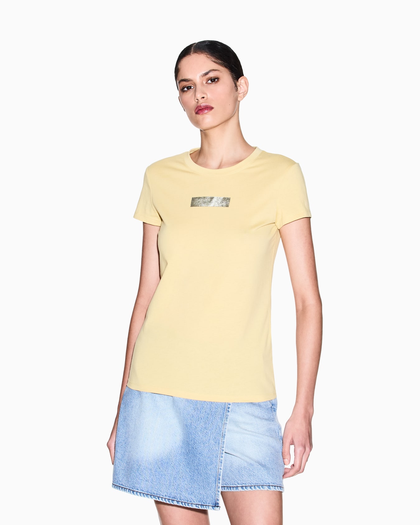 Slim fit Cotton T-shirt Slide 3