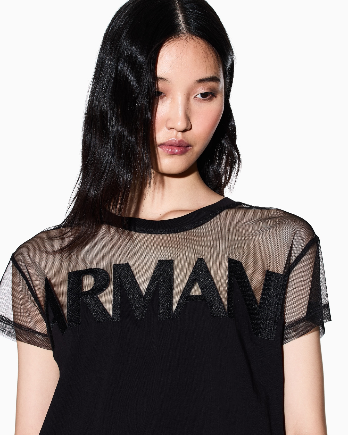 AXロゴ メッシュクロップドTシャツ スライドする 4