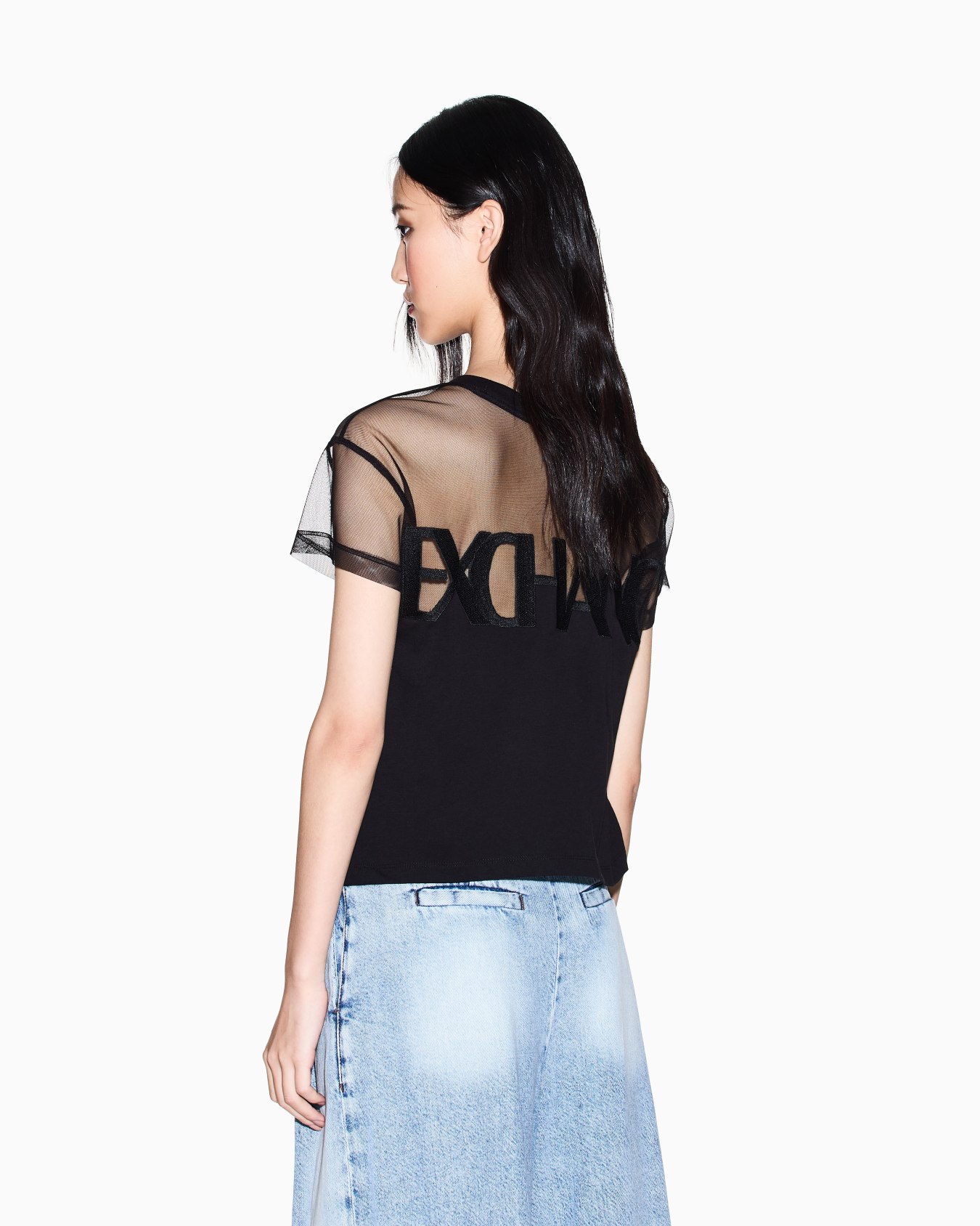 AXロゴ メッシュクロップドTシャツ スライドする 2