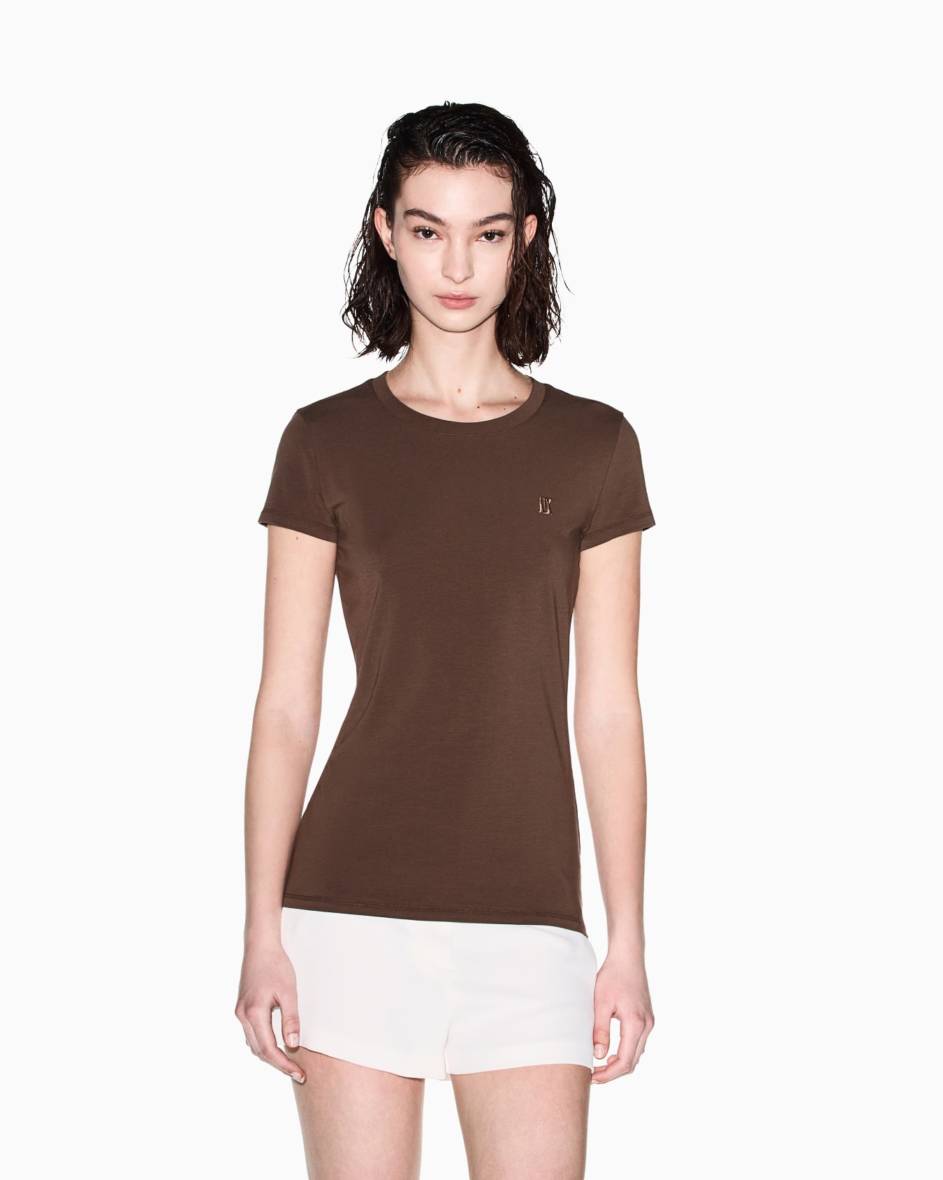 Slim fit Cotton T-shirt Diapositiva 3