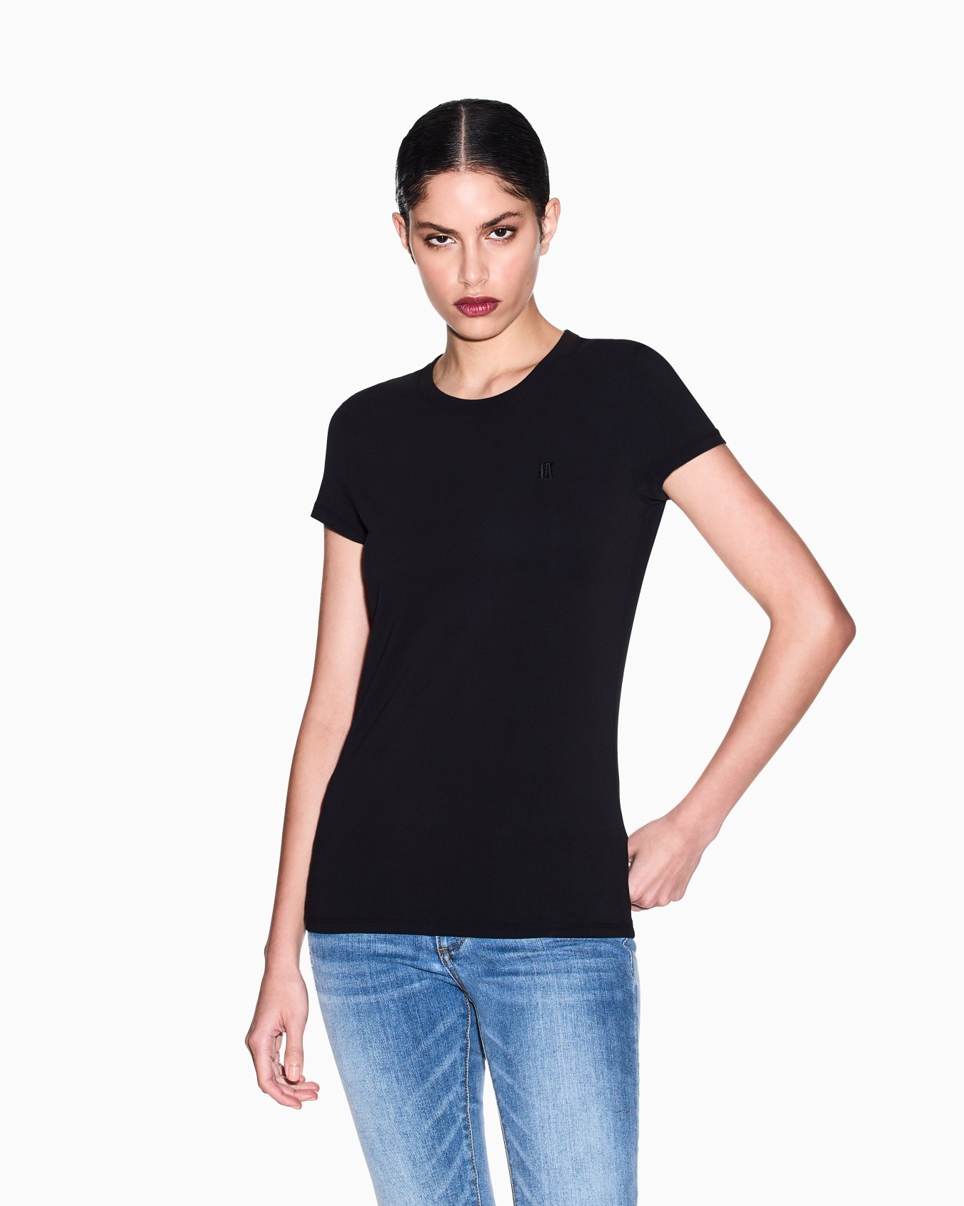 Slim fit Cotton T-shirt Slide 3