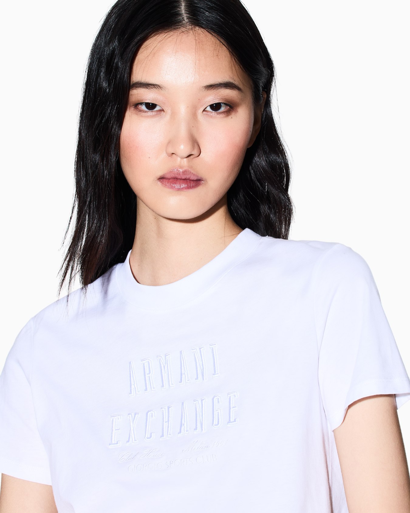 エンブロイダリーロゴ 半袖クルーネックTシャツ スライドする 4