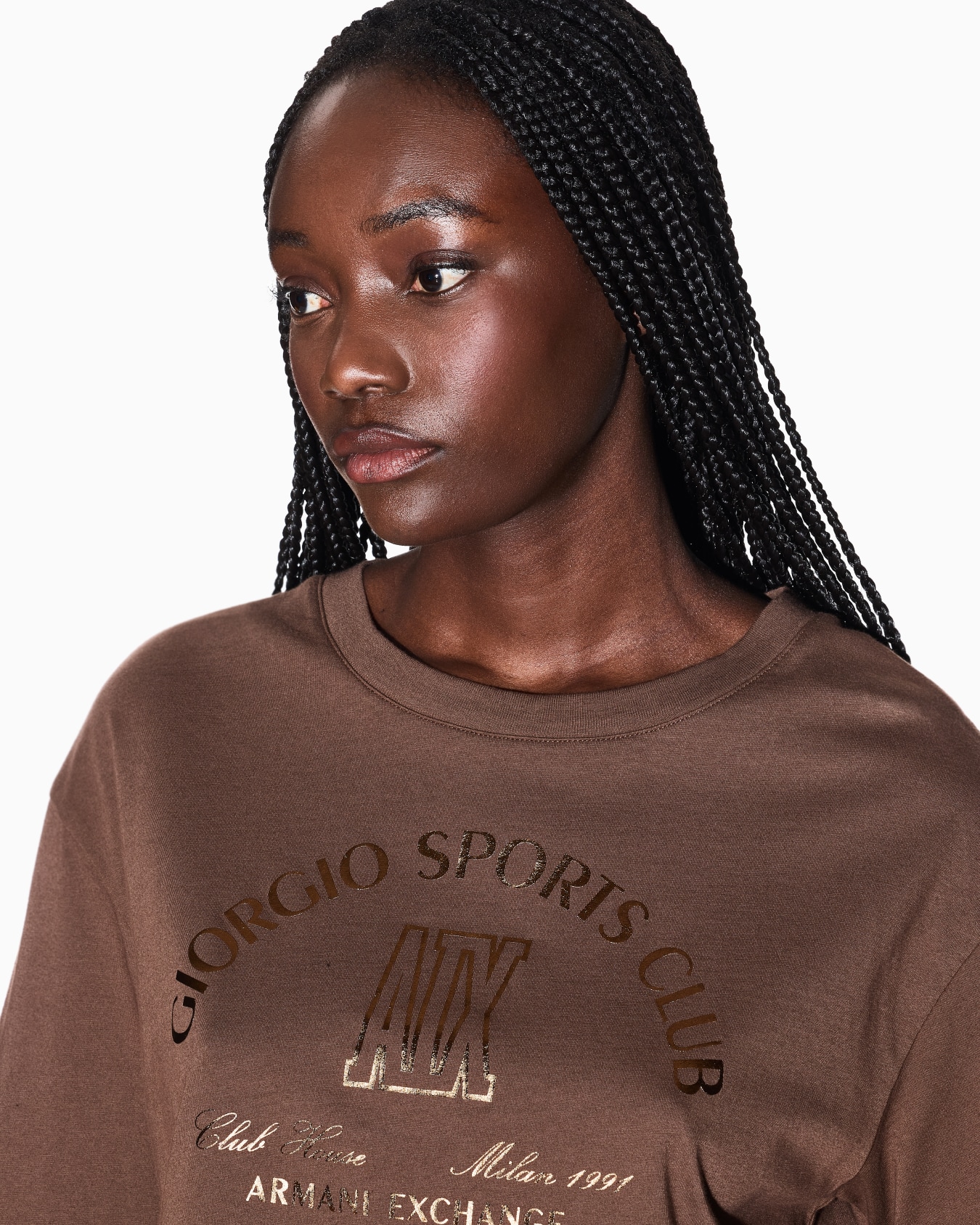 Cropped Cotton T-shirt Slide 4