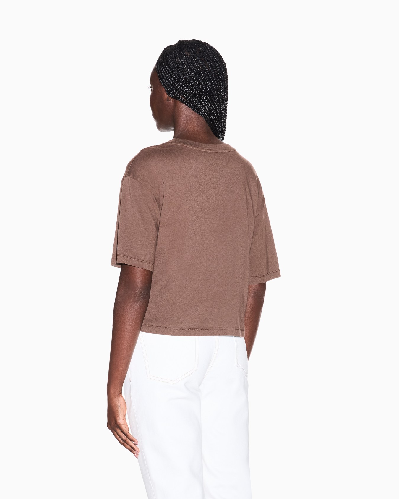 Cropped Cotton T-shirt Slide 2
