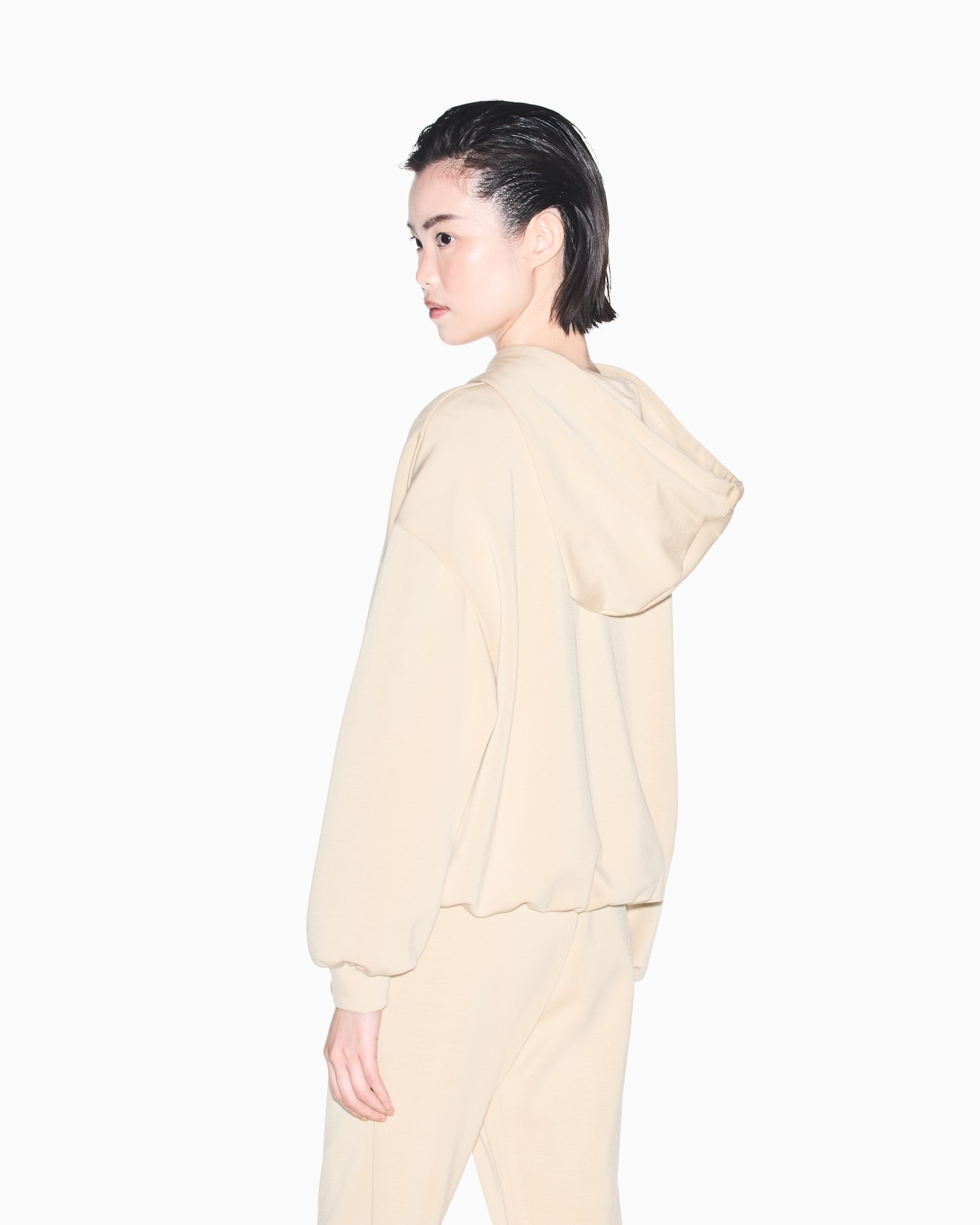 Felpa con cappuccio in scuba viscose stretch Slide 5
