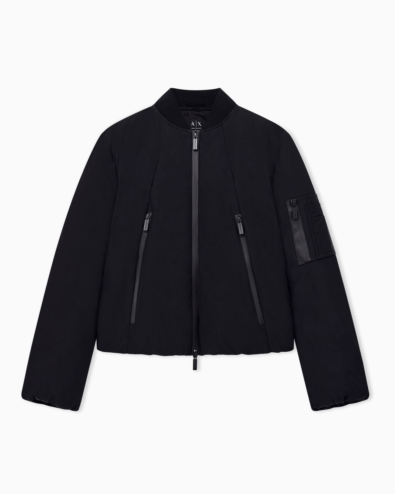 Blouson jacket in nylon with peach effect Slide 0