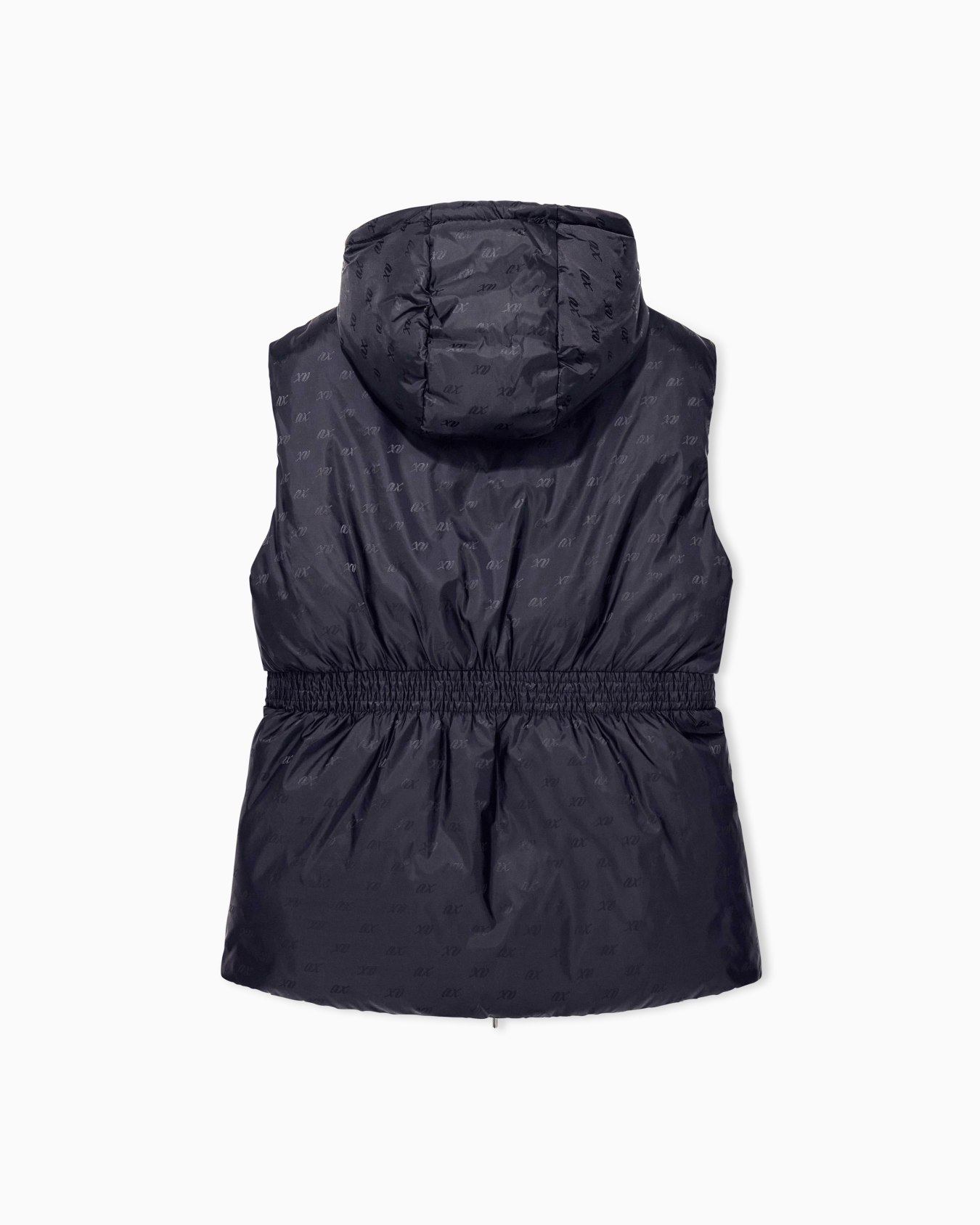 Sleeveless jacket in recycled nylon jacquard 슬라이드 2
