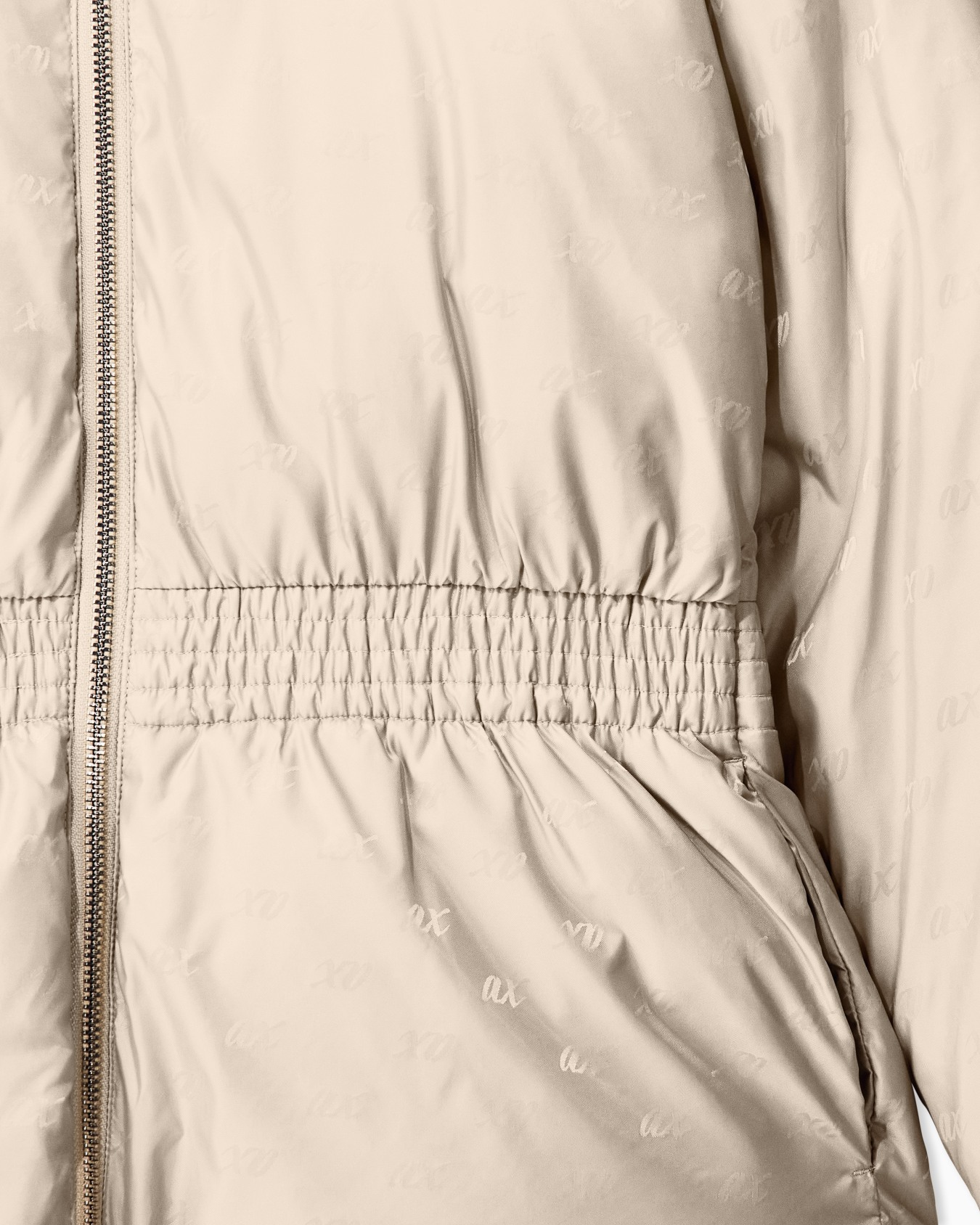 blouson jacket in recycled nylon jacquard 슬라이드 4