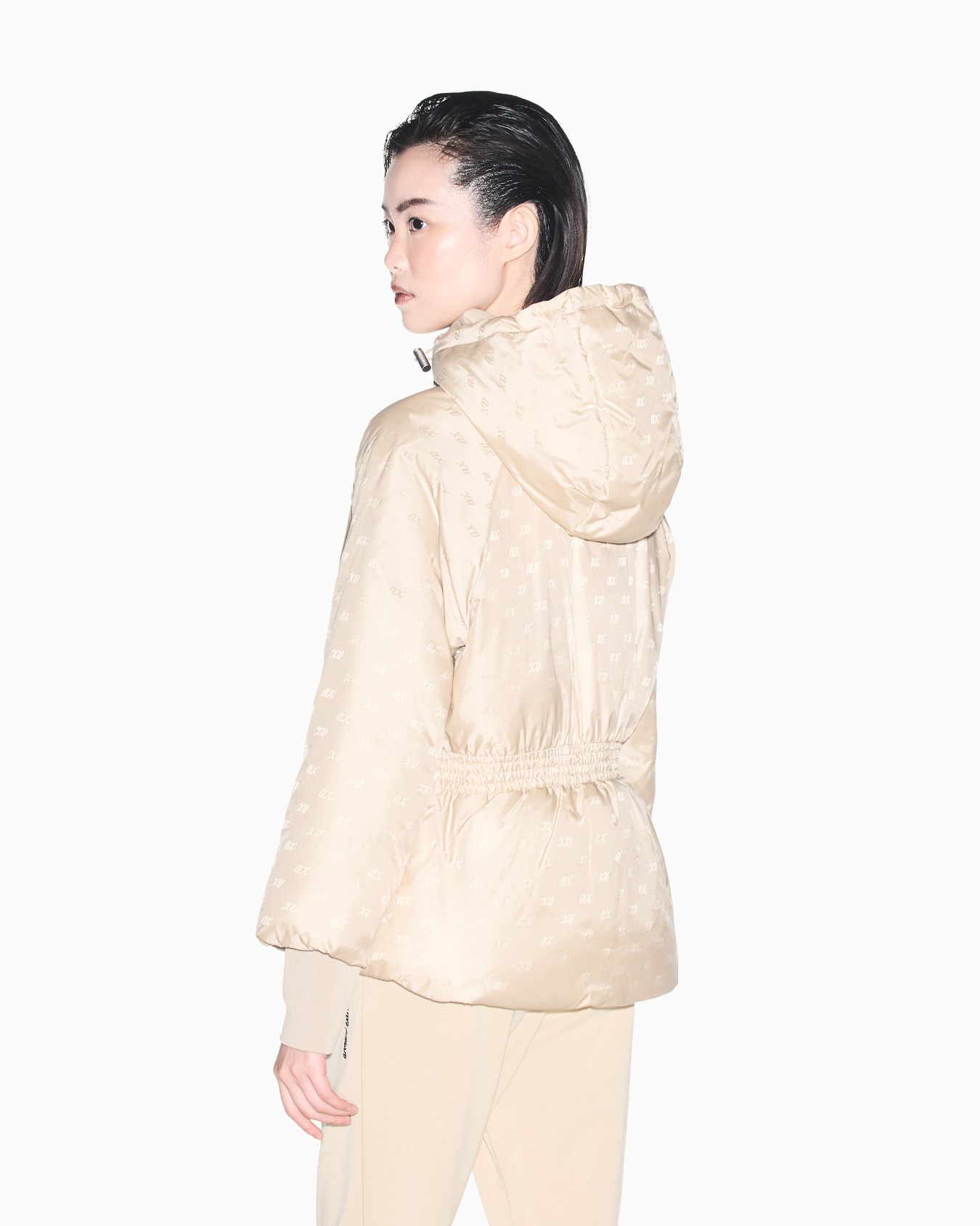 blouson jacket in recycled nylon jacquard 슬라이드 5