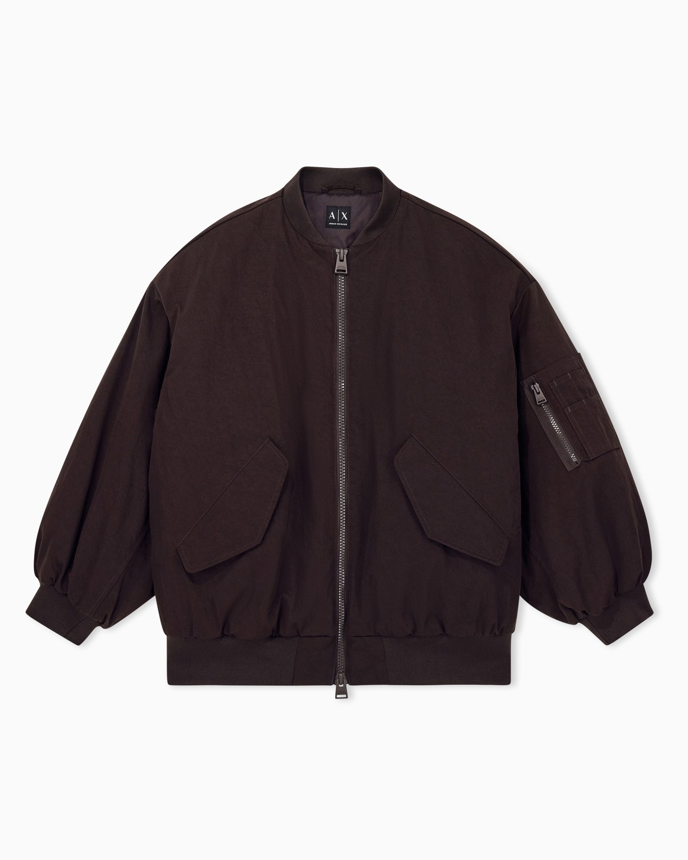 Cazadora bomber Crossover oversize de sarga de nailon Diapositiva 0