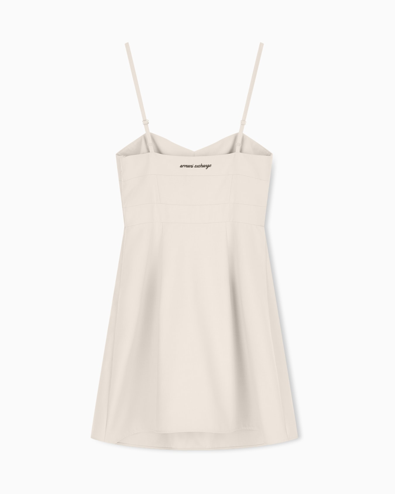 slim fit dress in viscose and wool Slide 2