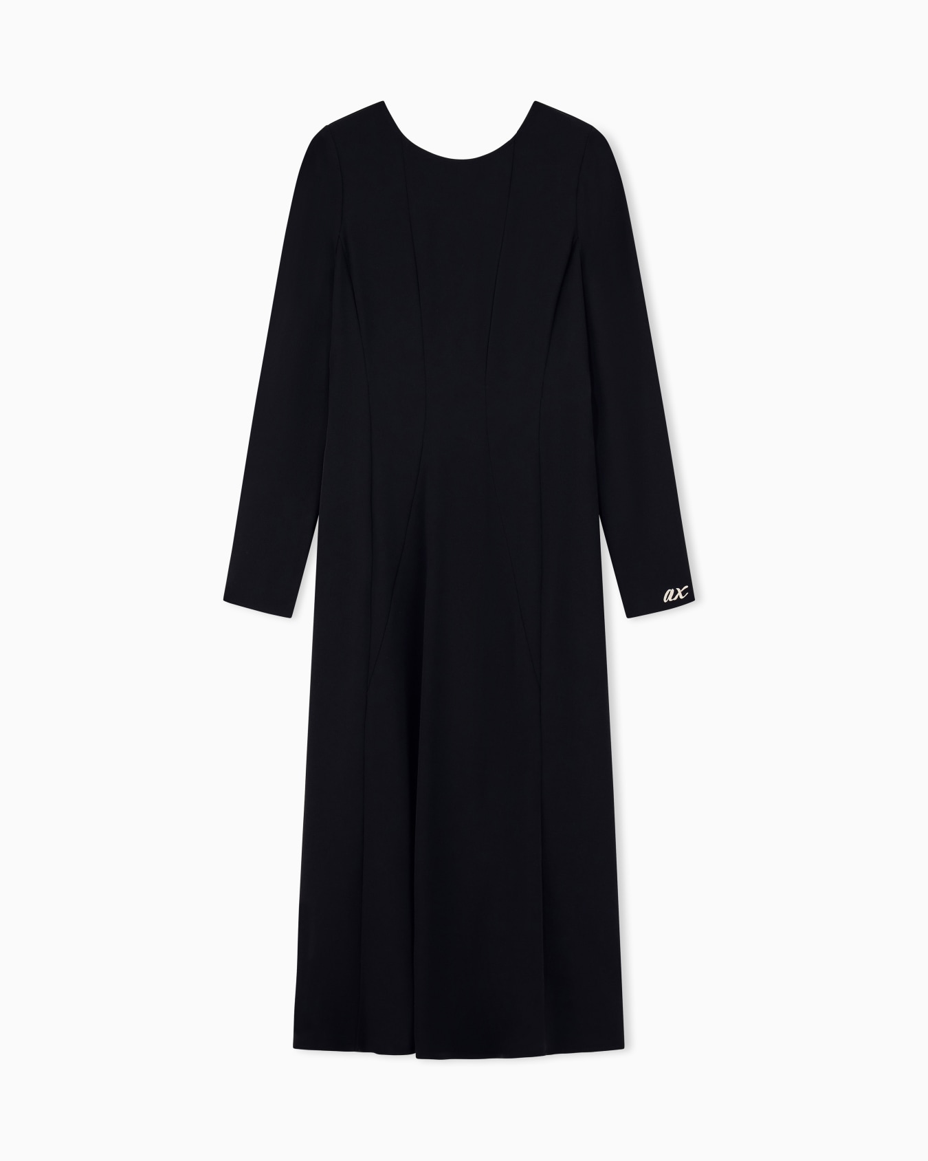 regular fit dress in recycled twill with rib details Slide 0