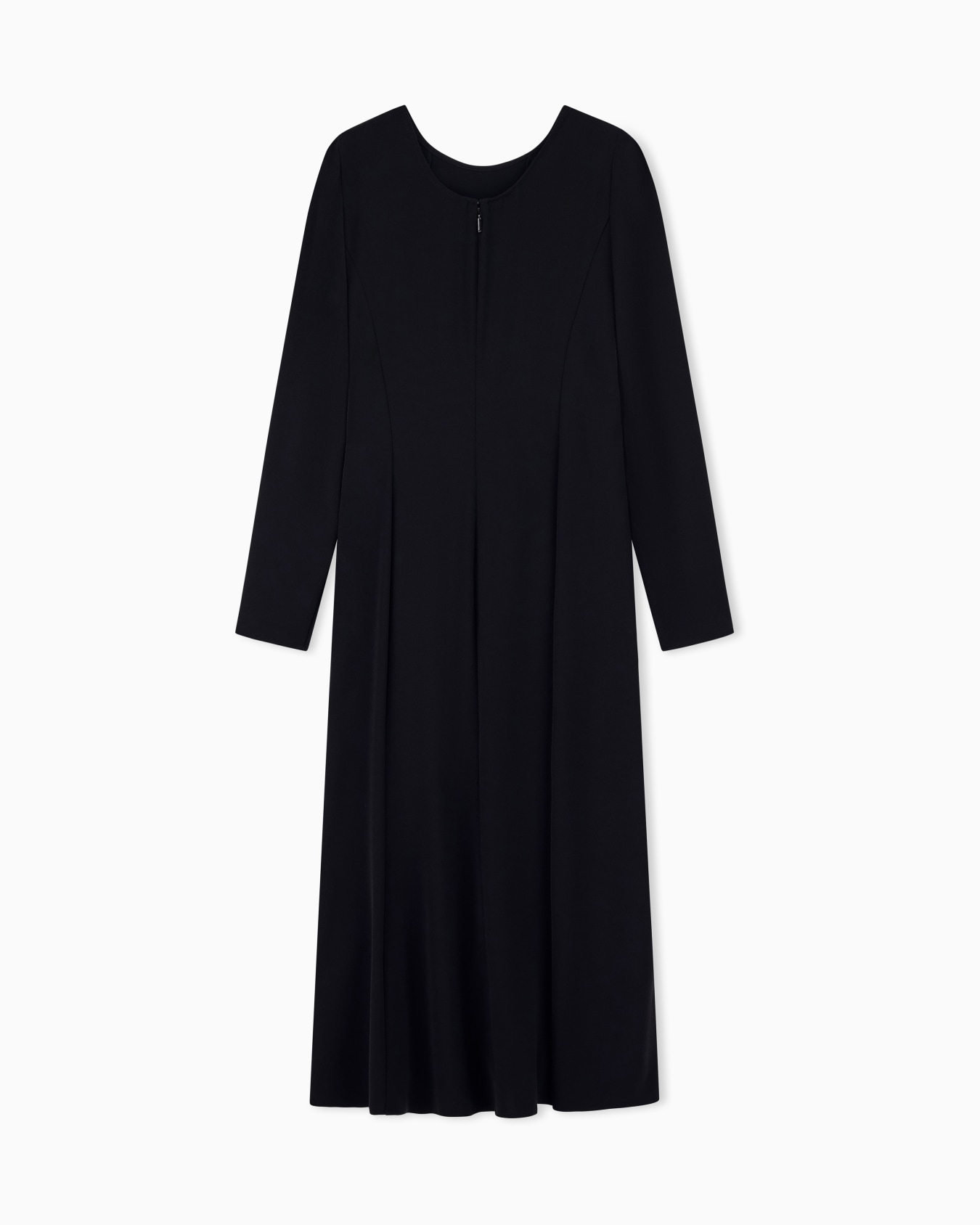 regular fit dress in recycled twill with rib details Slide 2
