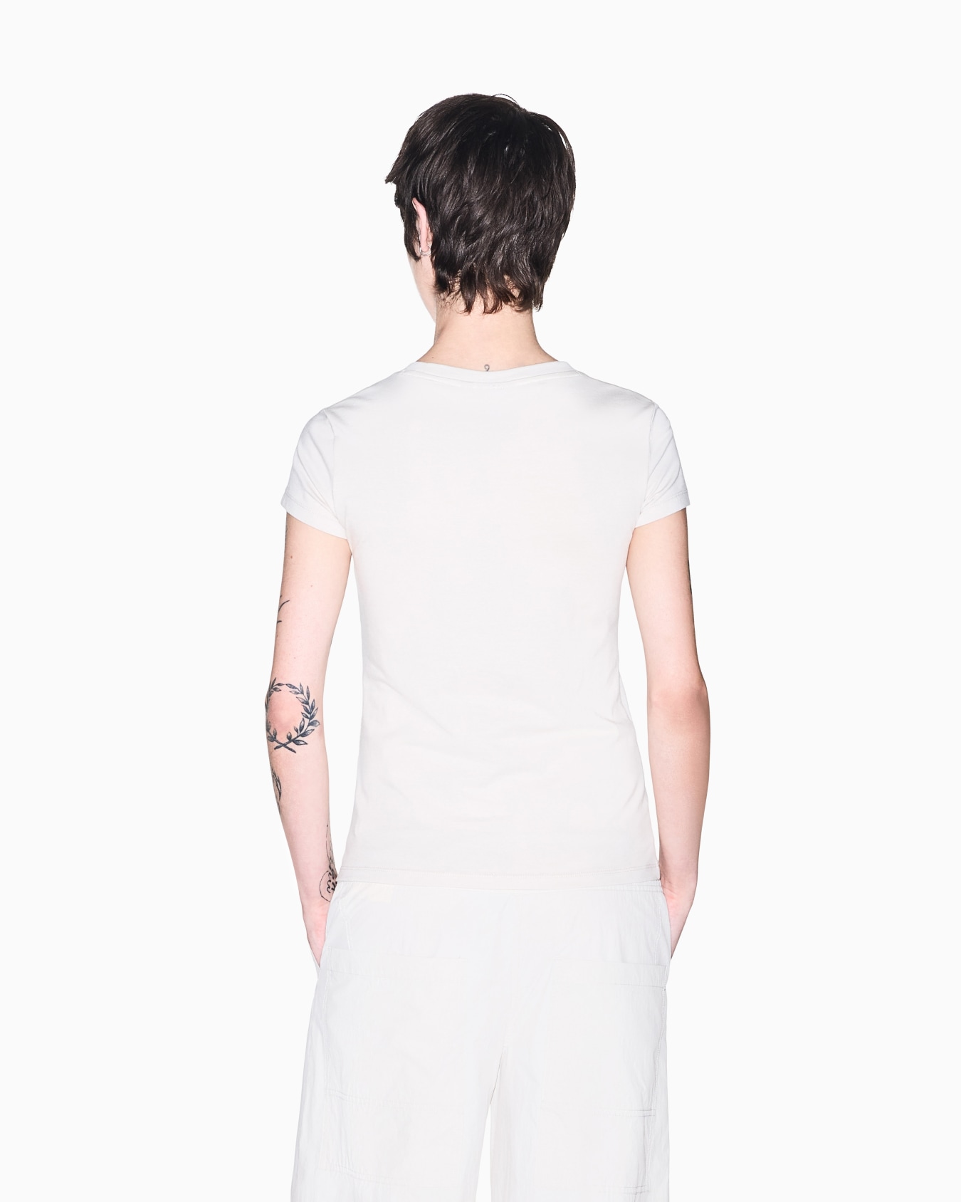 slim fit t-shirt in organic cotton stretch jersey Slide 5