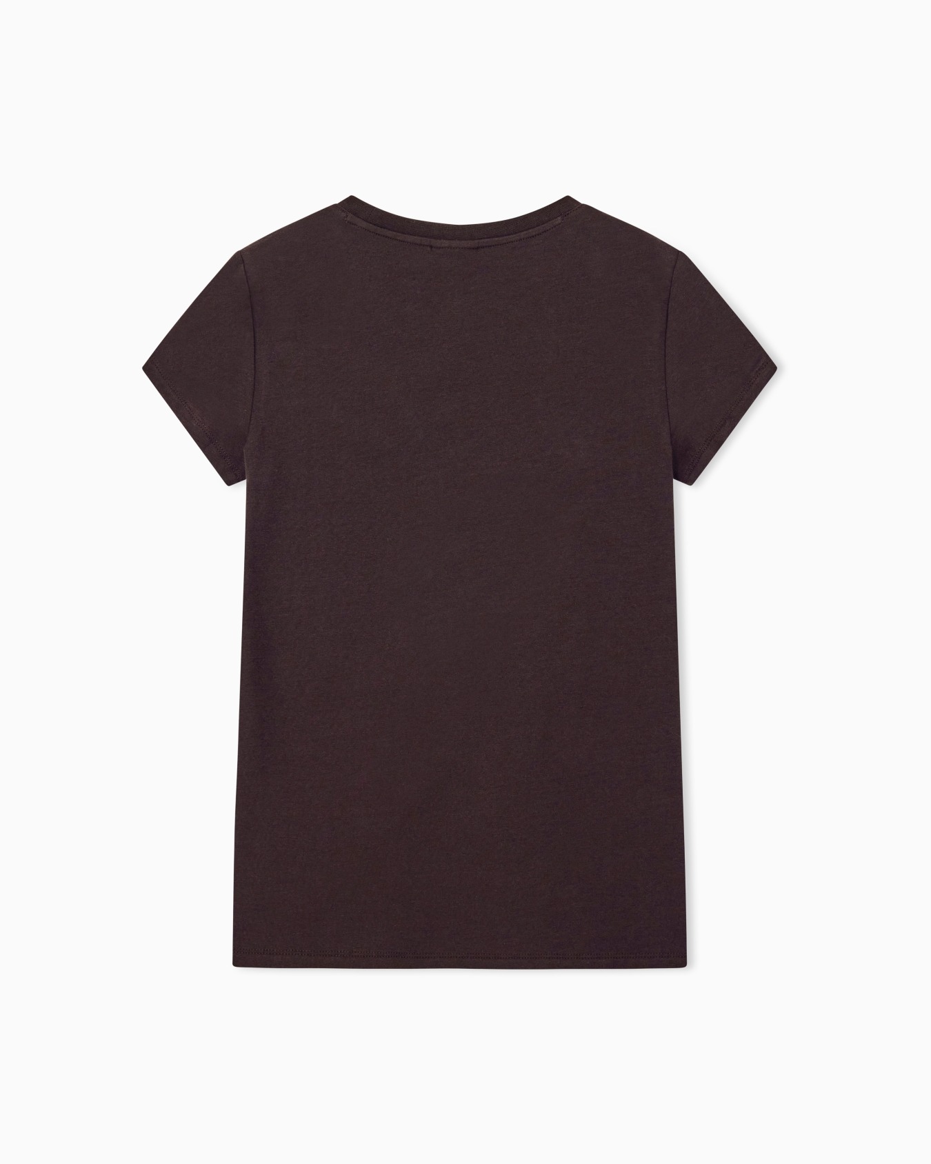 Slim Fit T-Shirt aus Bio-Baumwolljersey mit Schriftzug Folie 2