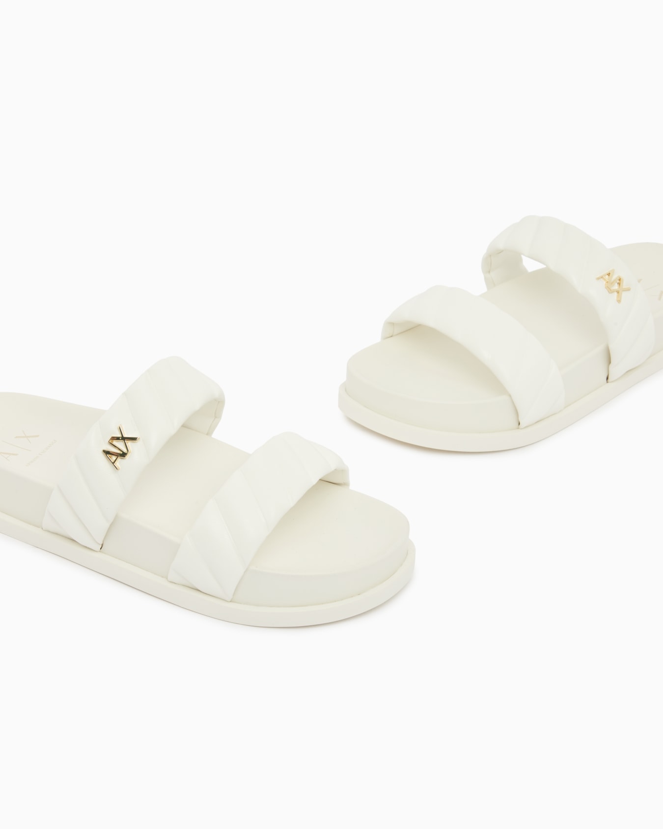 AXロゴ フラットサンダル スライドする 4