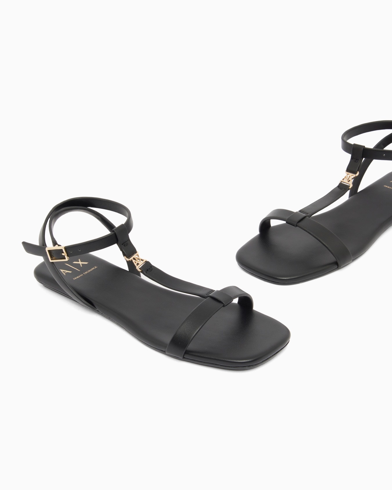 AXロゴ ストラップ フラットサンダル スライドする 4