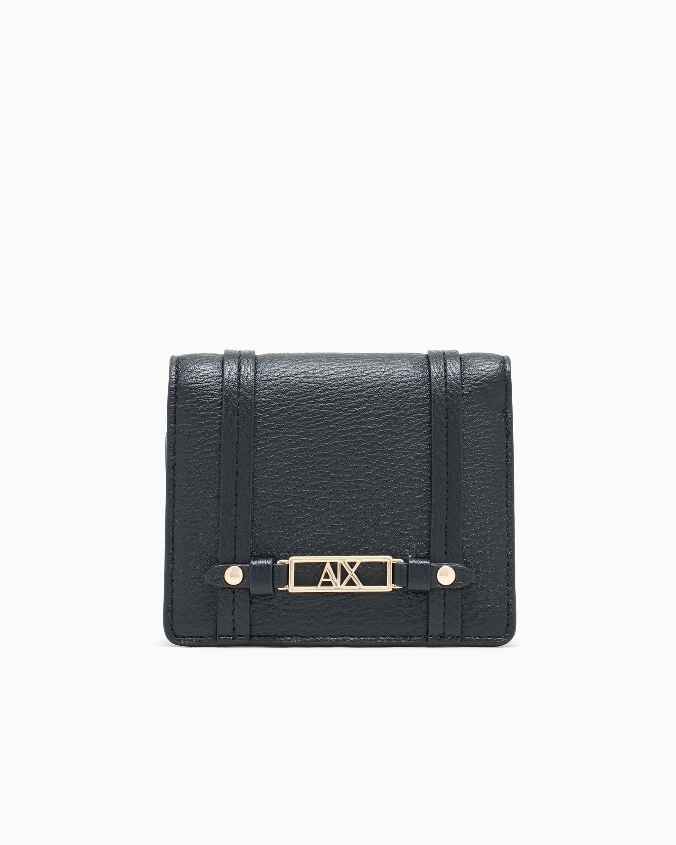 Cartera con acabado texturizado y logotipo metalizado Diapositiva 0