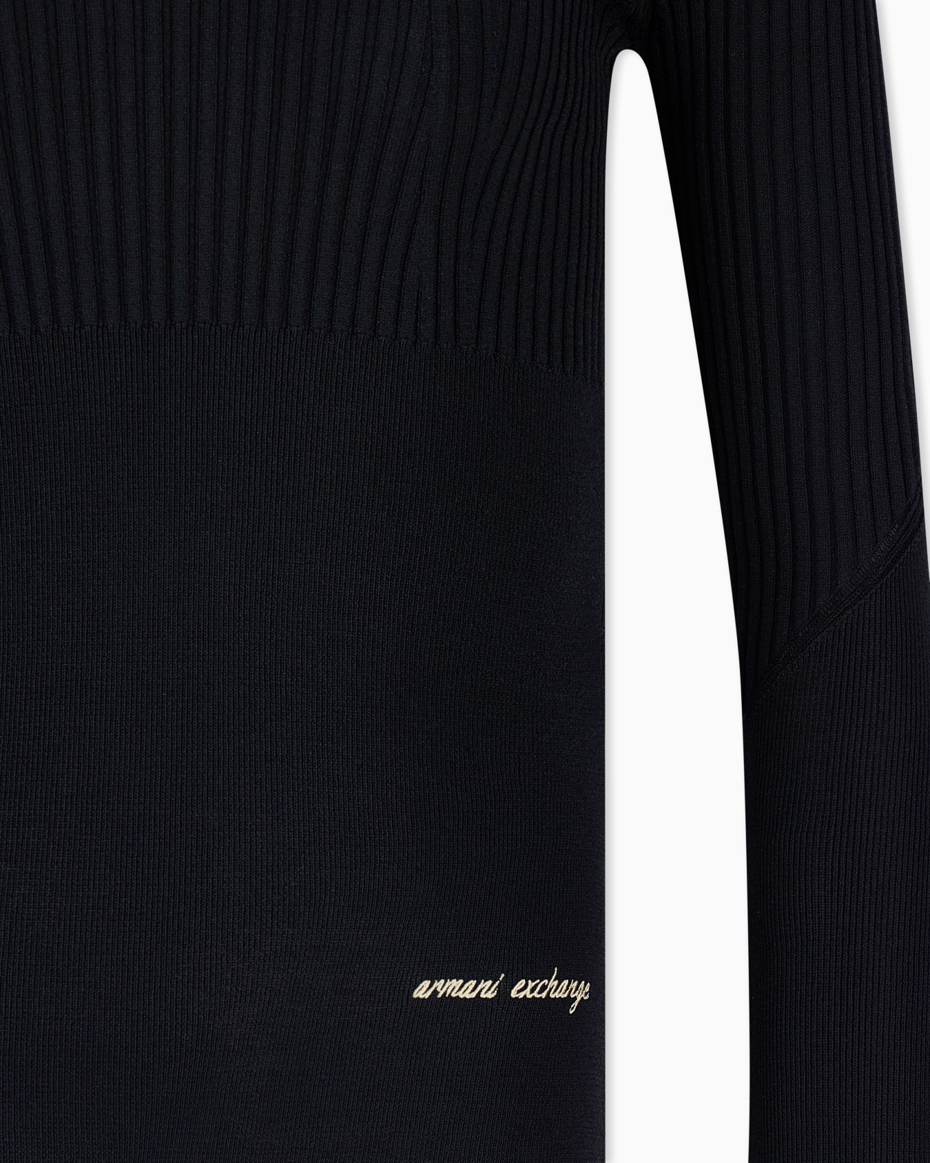 slim fit pullover in knitted recycled viscose Slide 4