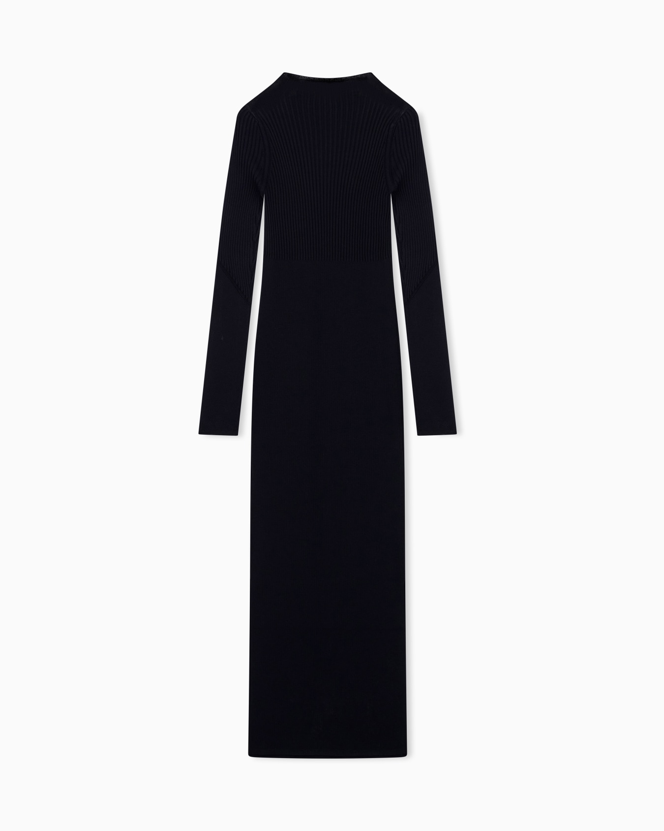エンブロイダリーロゴ リブニットドレス スライドする 2