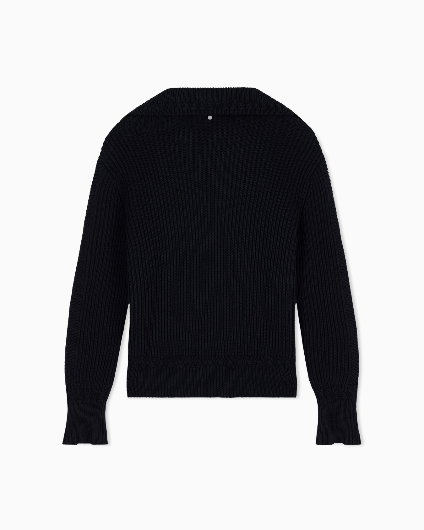 Pull en maille de coton biologique à coupe classique Diapositive 2