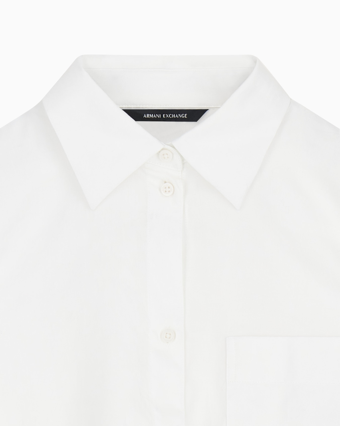 Camisa de jacquard de algodón con manga larga y bolsillo Diapositiva 4
