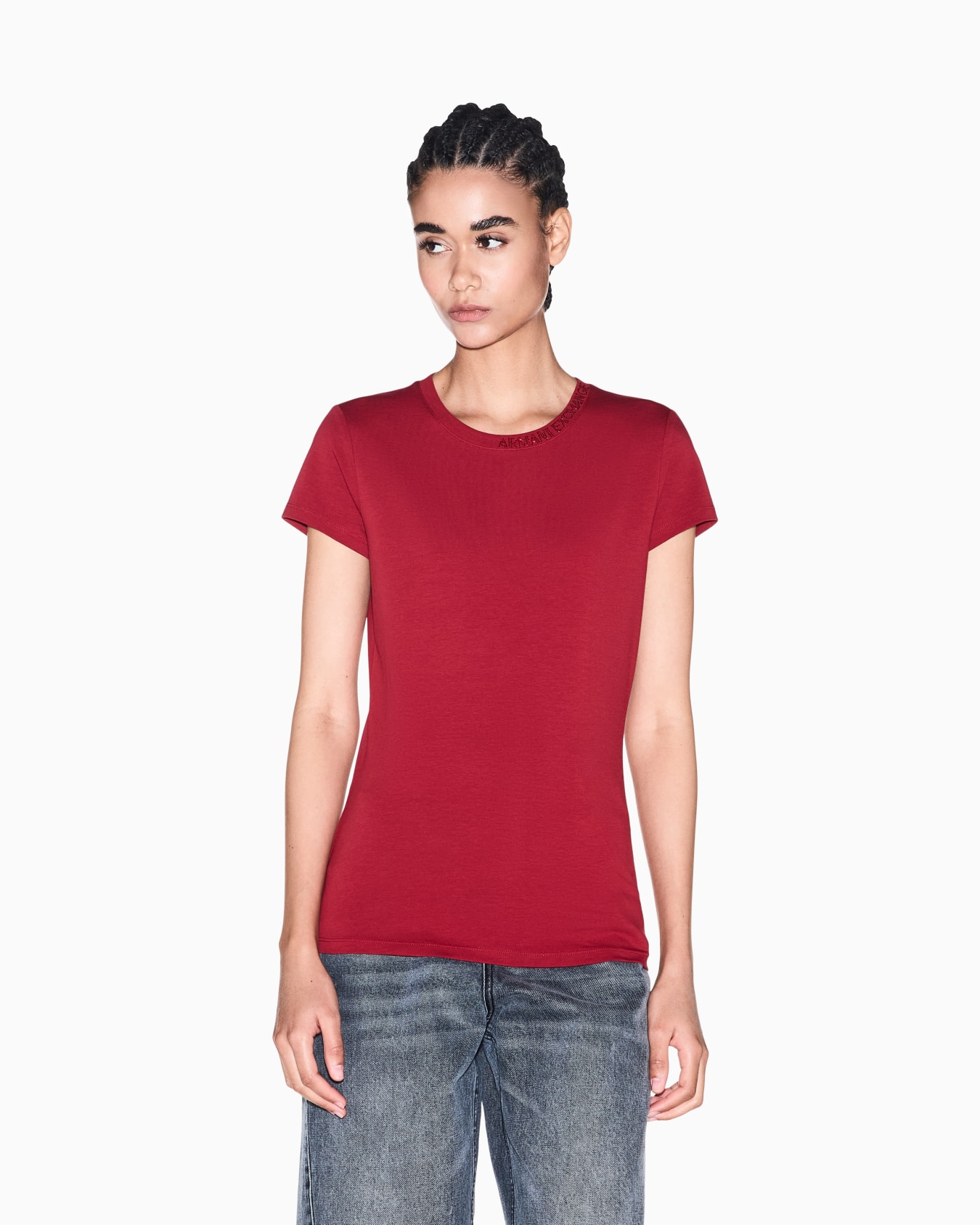 Camiseta Up For Party de algodón con pedrería en el cuello Diapositiva 3