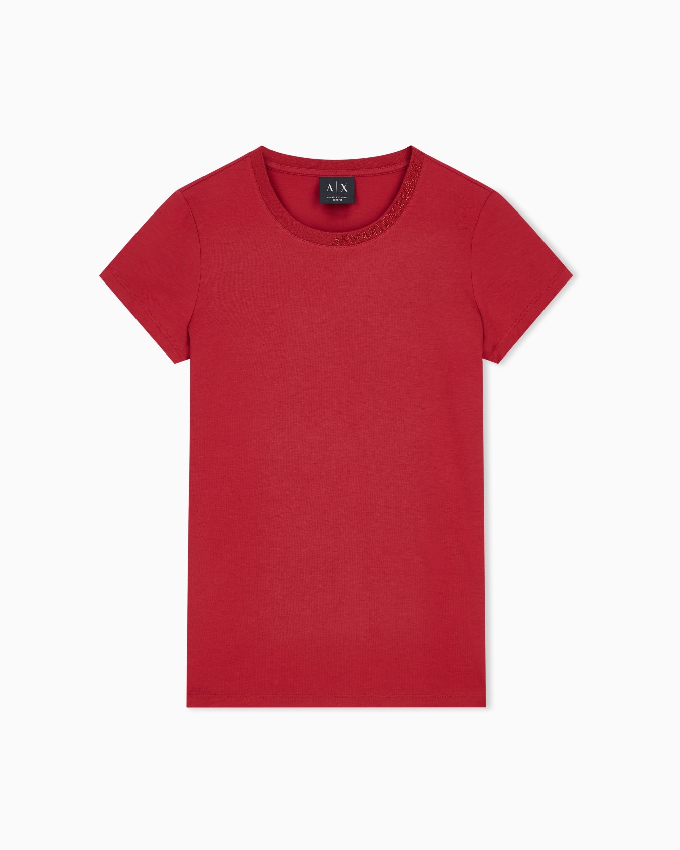 Camiseta Up For Party de algodón con pedrería en el cuello Diapositiva 0