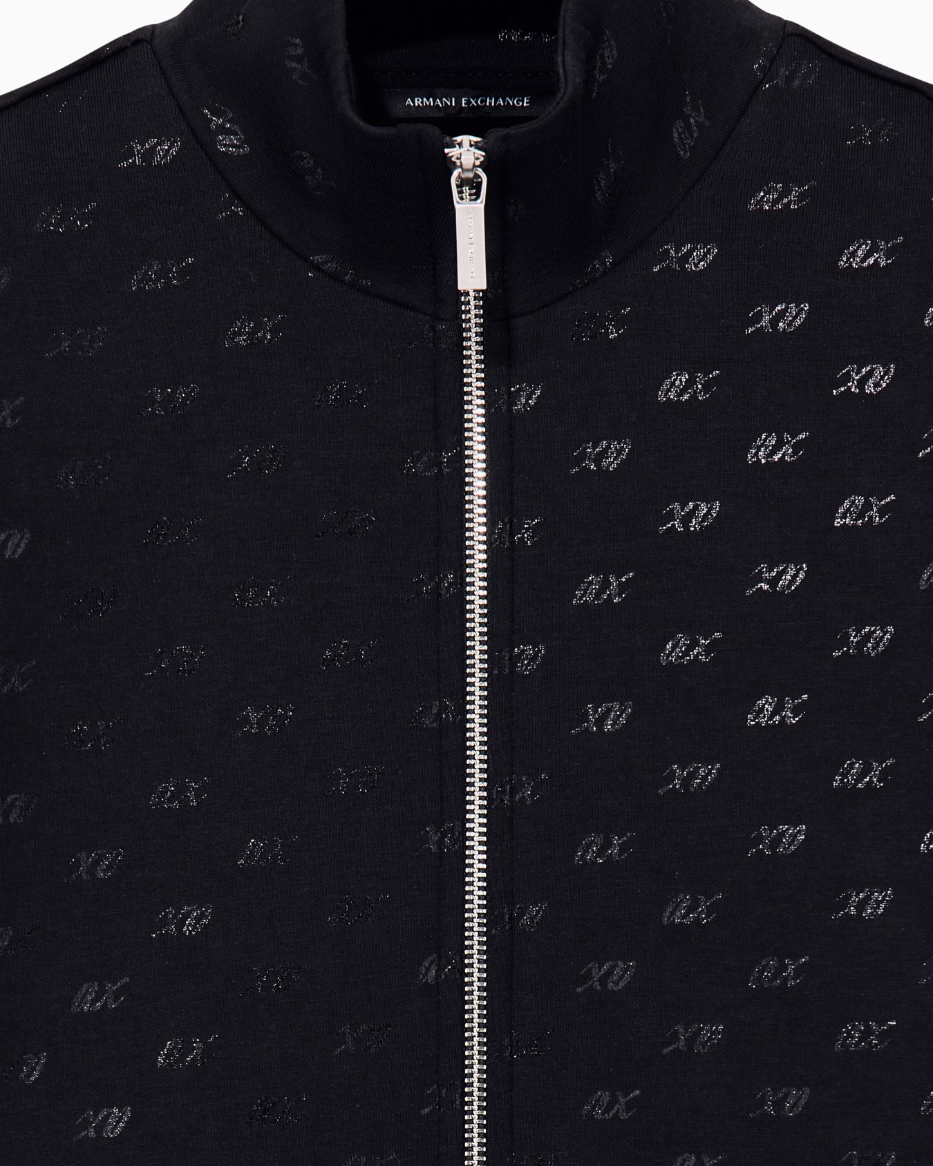 sweatshirt in organic cotton with allover print Slide 3