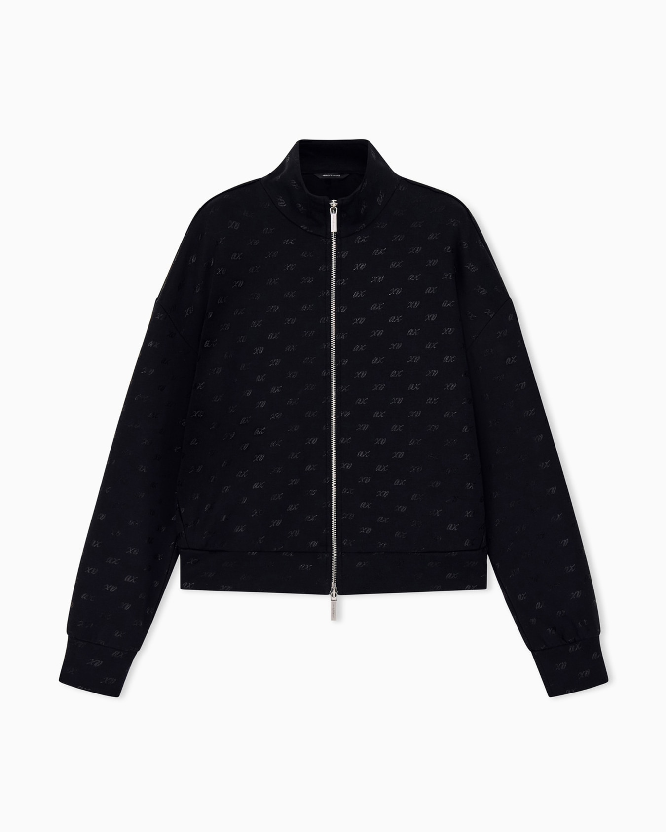 sweatshirt in organic cotton with allover print Slide 0