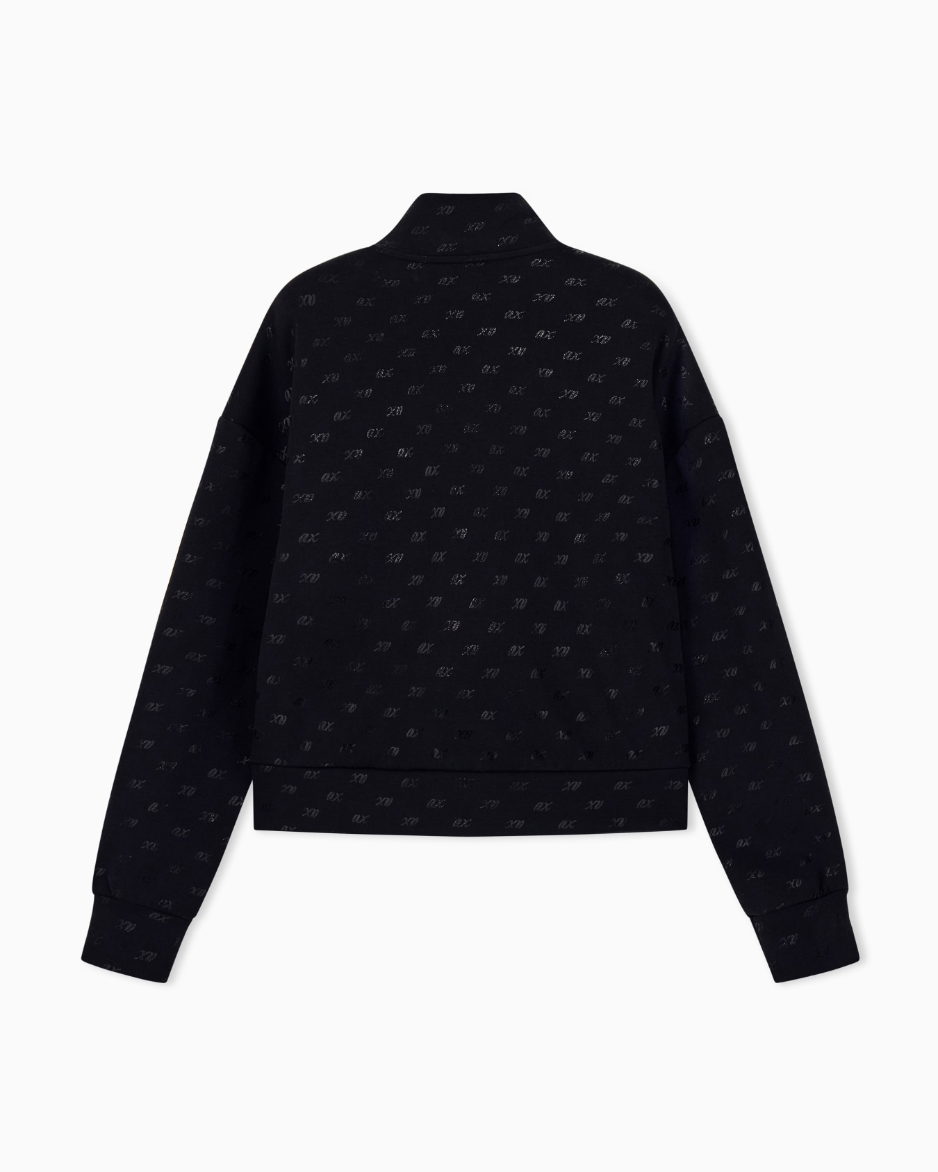 sweatshirt in organic cotton with allover print Slide 2