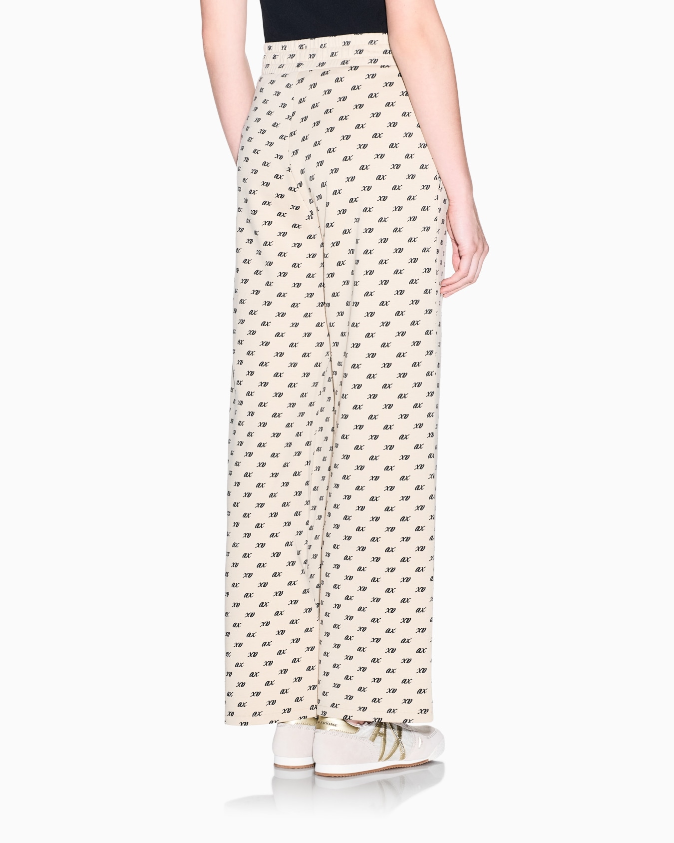 Pantalon large en coton biologique à imprimé intégral Diapositive 4