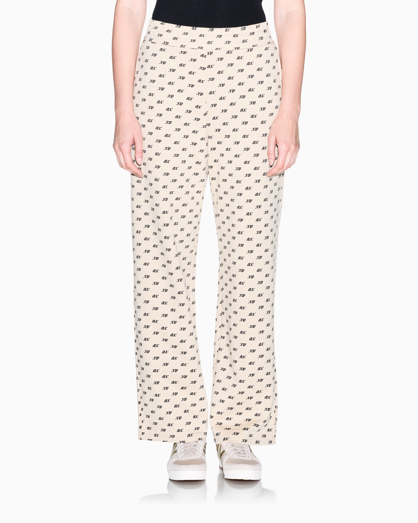 Pantalon large en coton biologique à imprimé intégral Diapositive 3