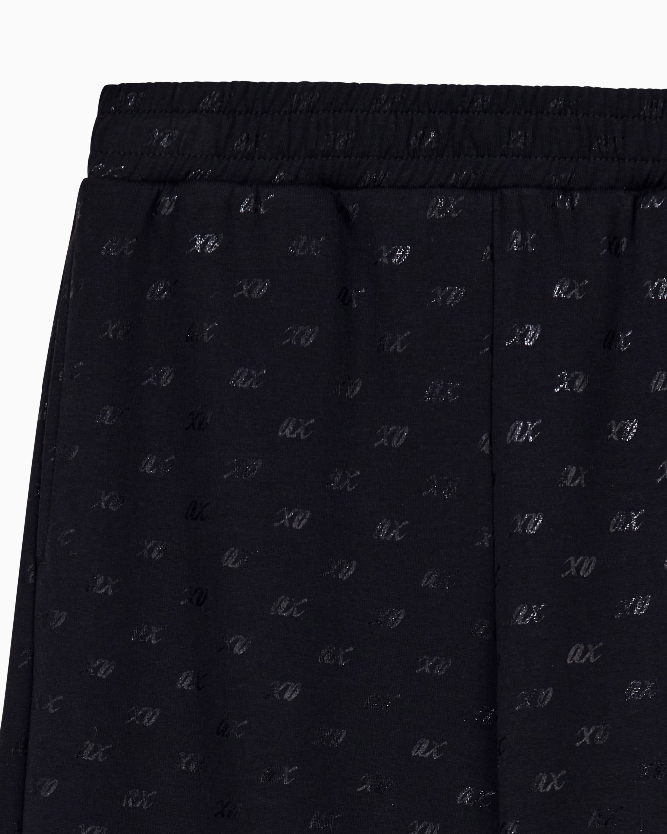 regular fit trousers in organic cotton with allover print Slide 2