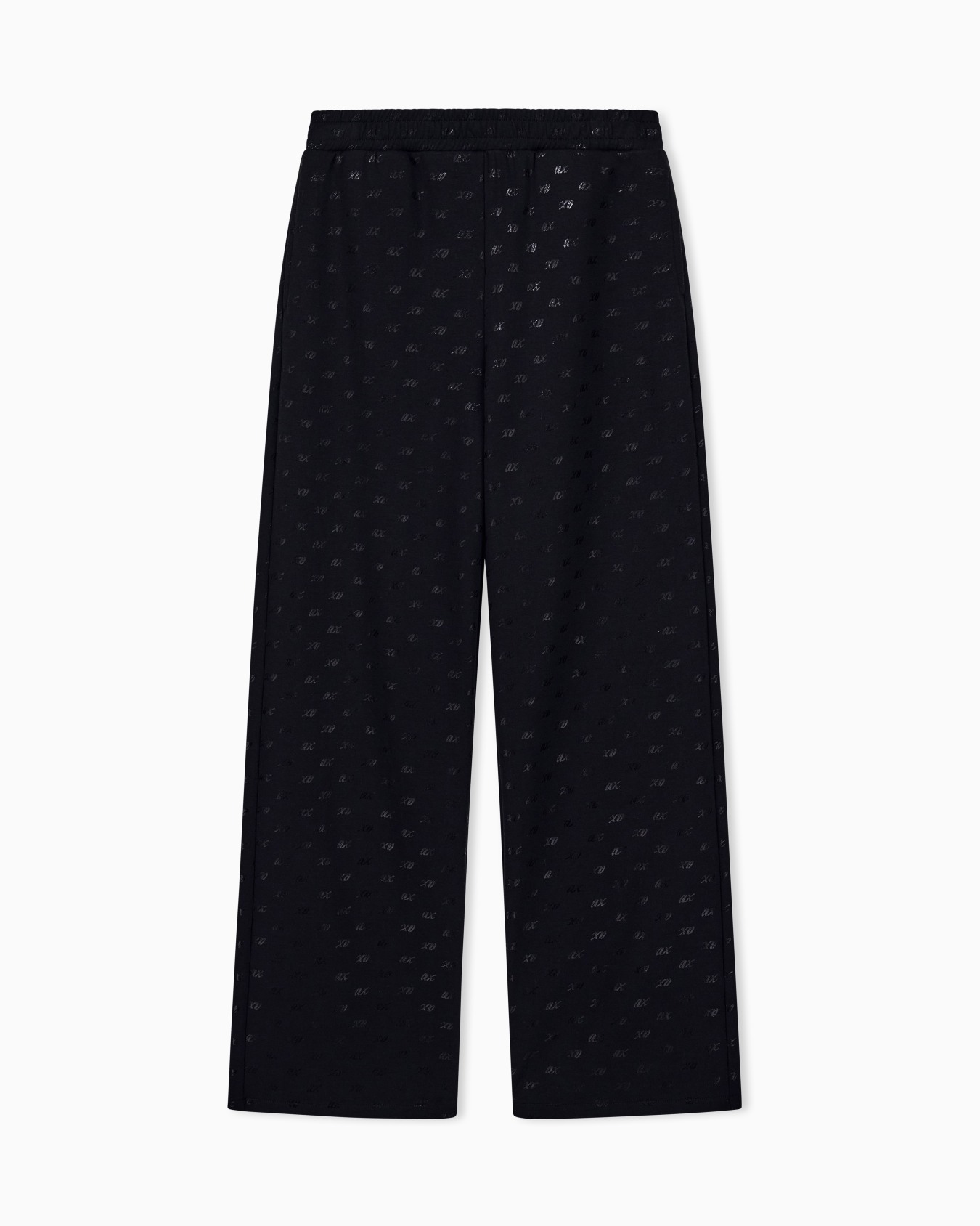 regular fit trousers in organic cotton with allover print Slide 0