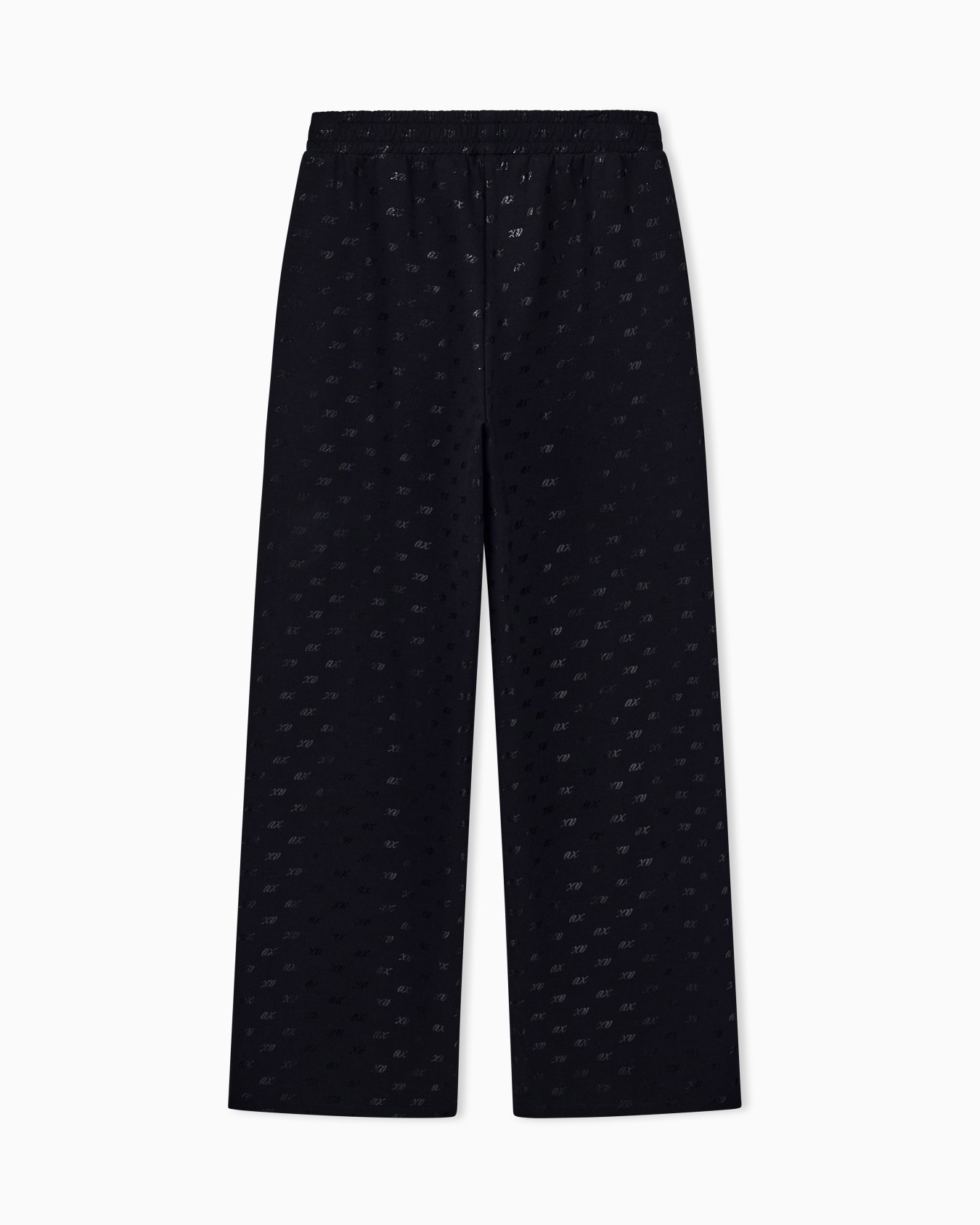 regular fit trousers in organic cotton with allover print Slide 1