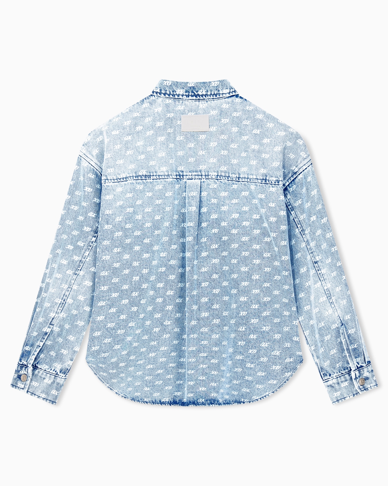 Camisa vaquera con bolsillos y estampado integral Diapositiva 2