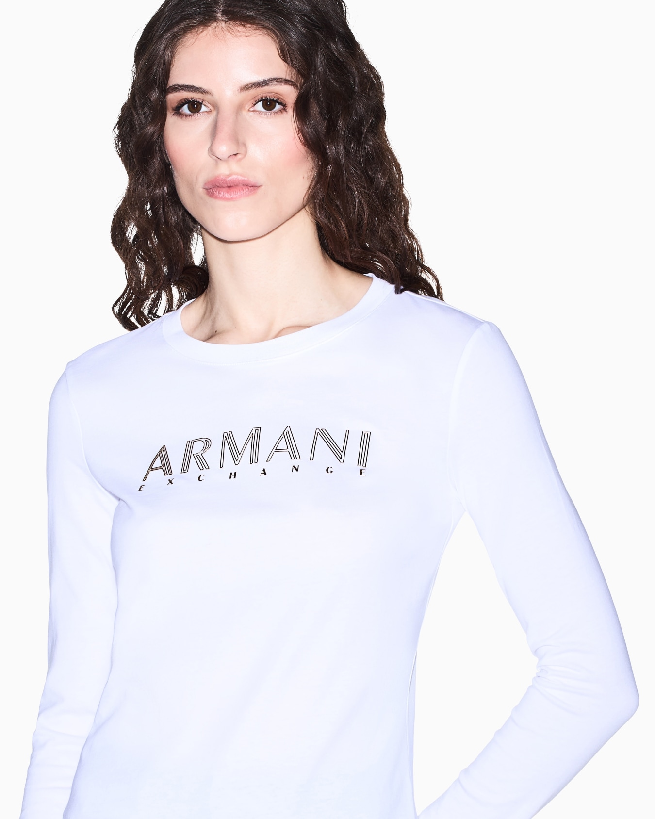 AXロゴ 長袖クルーネックTシャツ スライドする 5