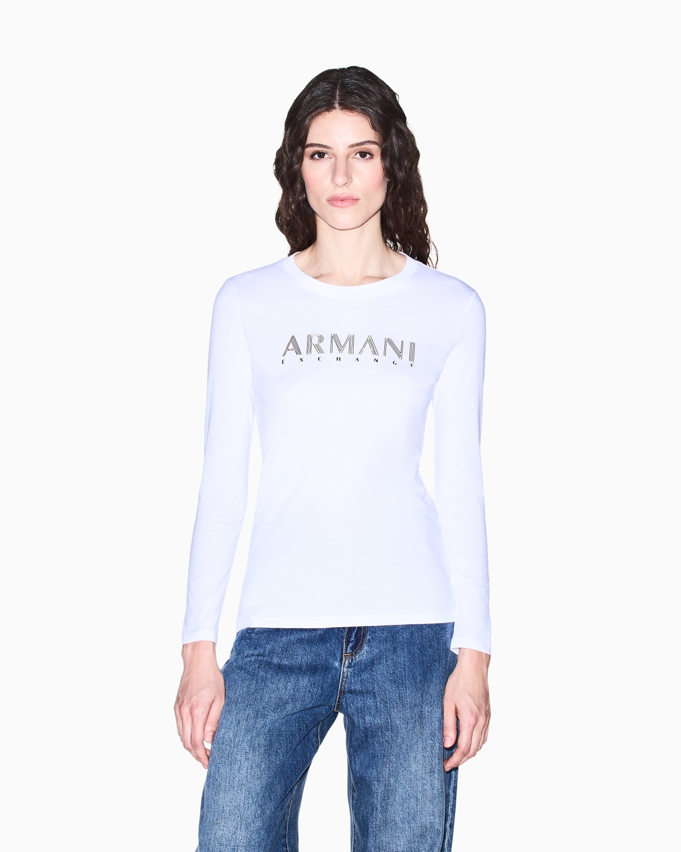 AXロゴ 長袖クルーネックTシャツ スライドする 2