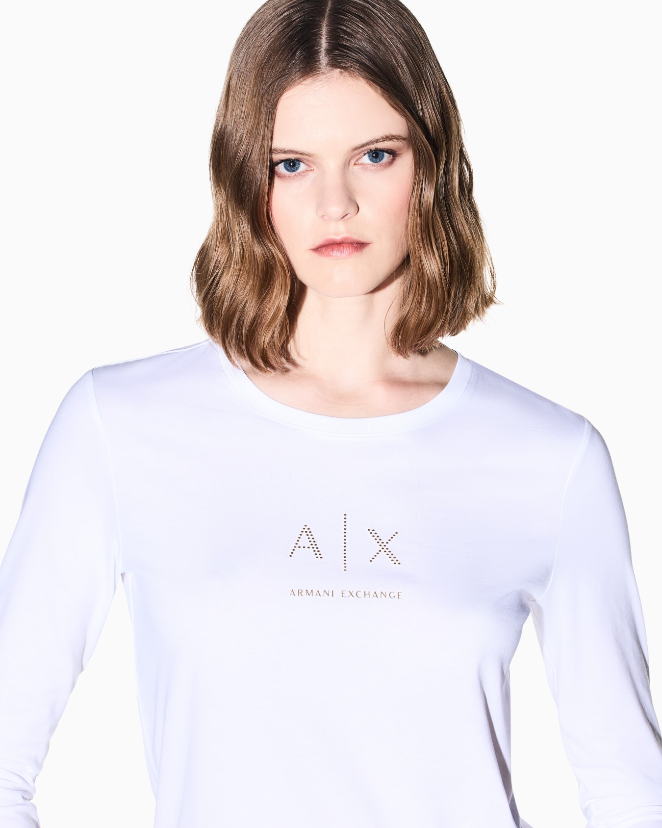 ゴールドドットロゴ 長袖クルーネックTシャツ スライドする 4