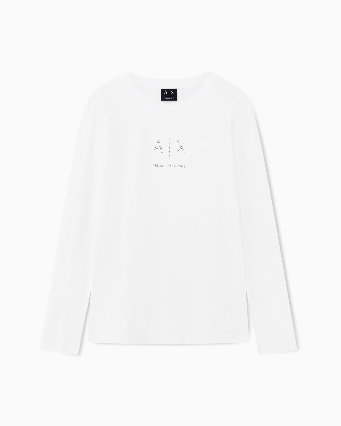 ゴールドドットロゴ 長袖クルーネックTシャツ スライドする 0