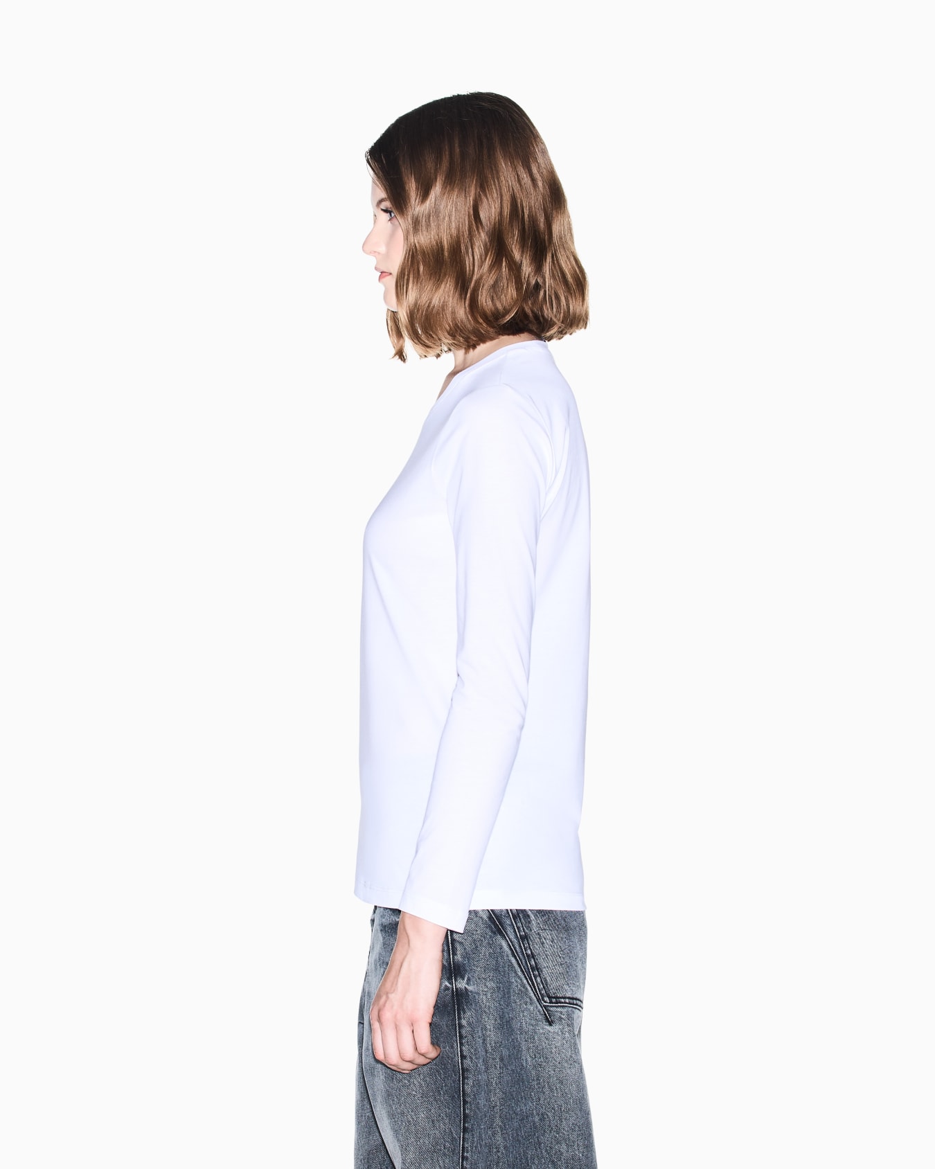 ゴールドドットロゴ 長袖クルーネックTシャツ スライドする 5