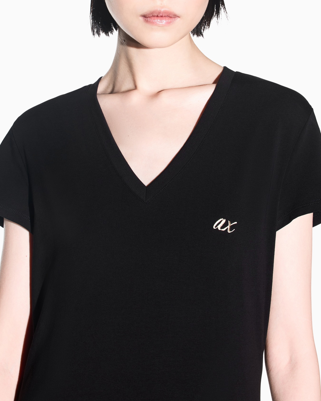 slim fit t-shirt in stretch cotton jersey Slide 5