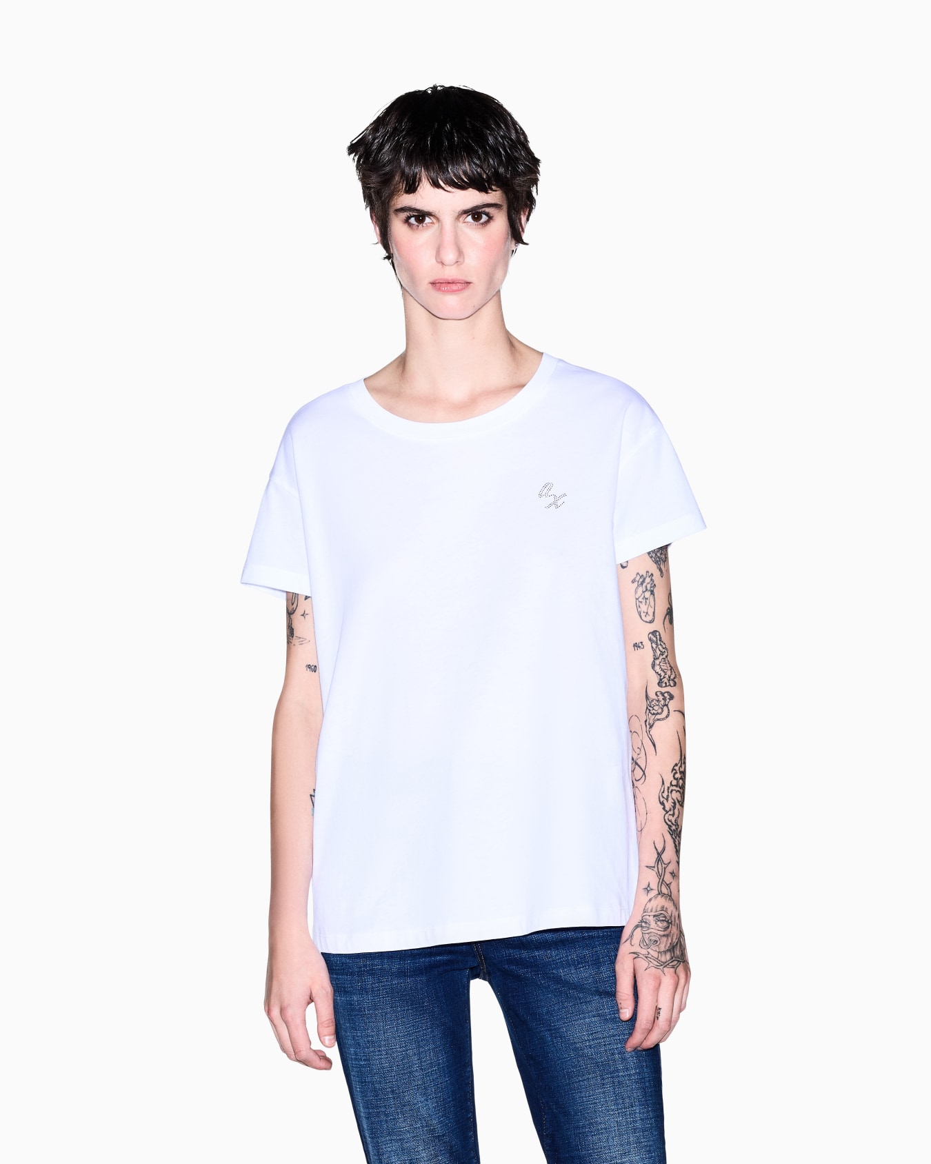 Oversize-T-Shirt aus Baumwolljersey mit Rundhalsausschnitt Folie 3