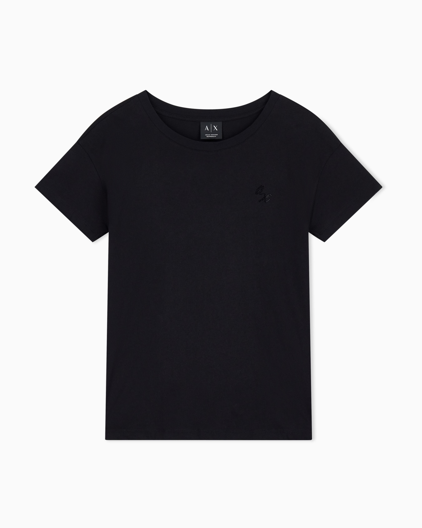 T-shirt oversize en jersey de coton à col rond Diapositive 0